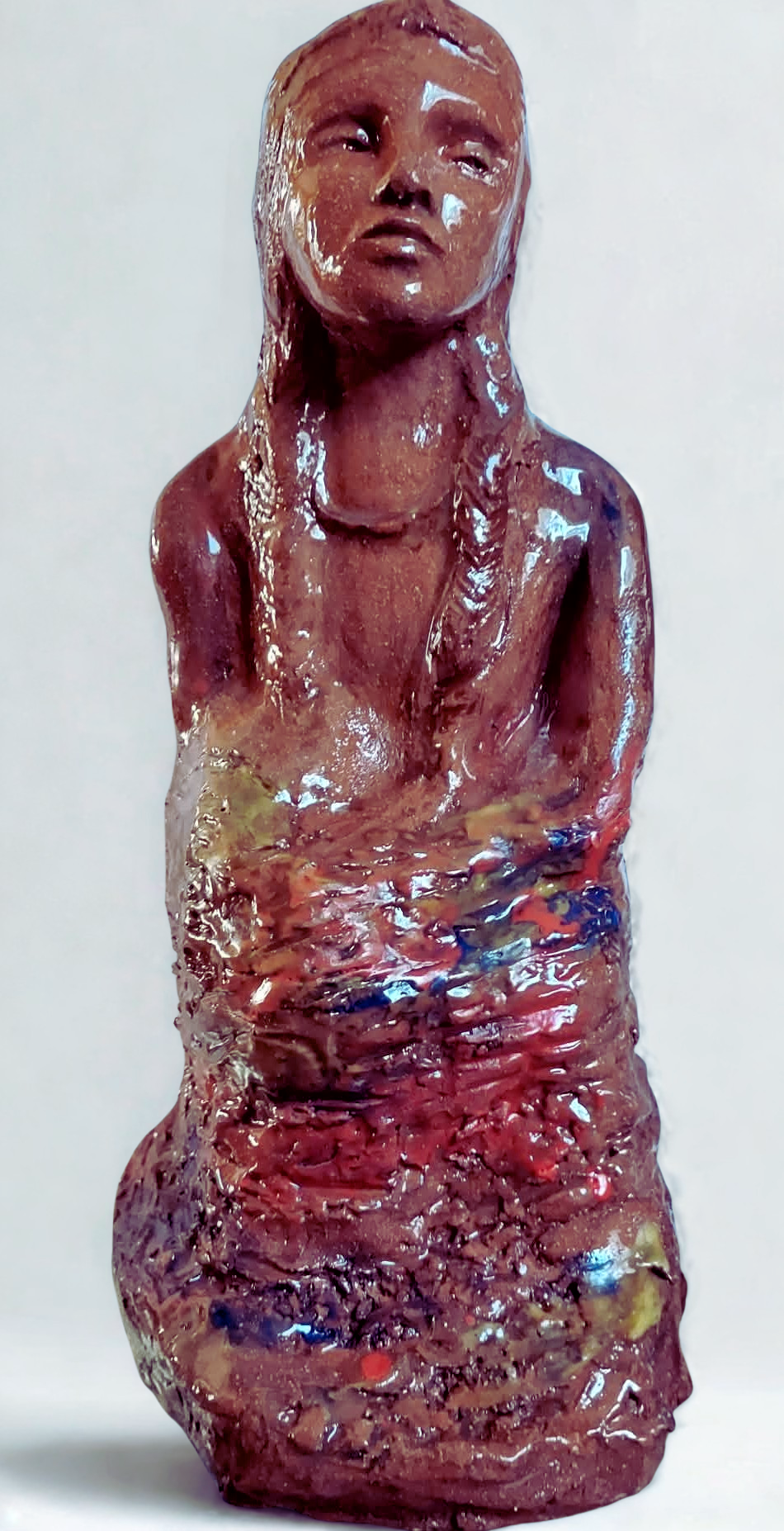 Yakni (Earth).  Ceramic sculpture, about 13"