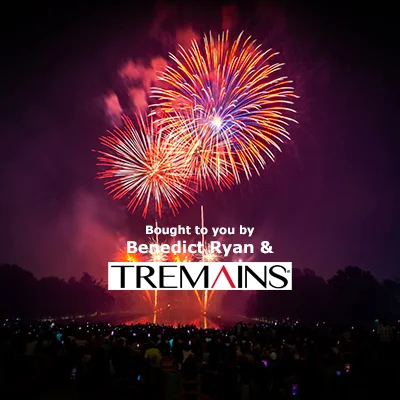 KCA Family Fireworks and bonfire night is kindly sponsored by Benedict Ryan &amp; Tremains