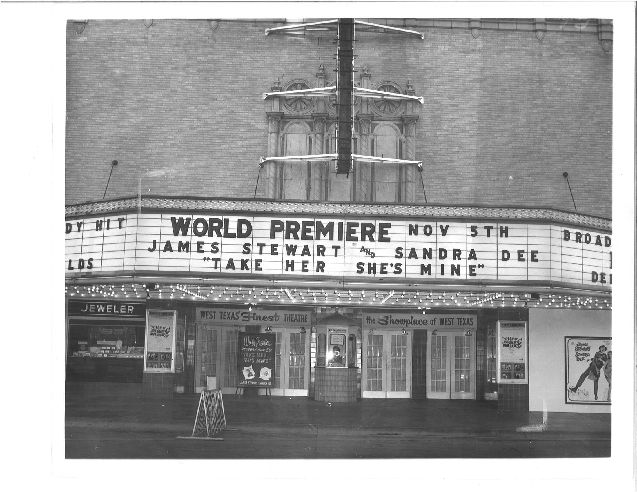 WORLD PREMIERE OF TAKE HER SHE'S MINE (1963)