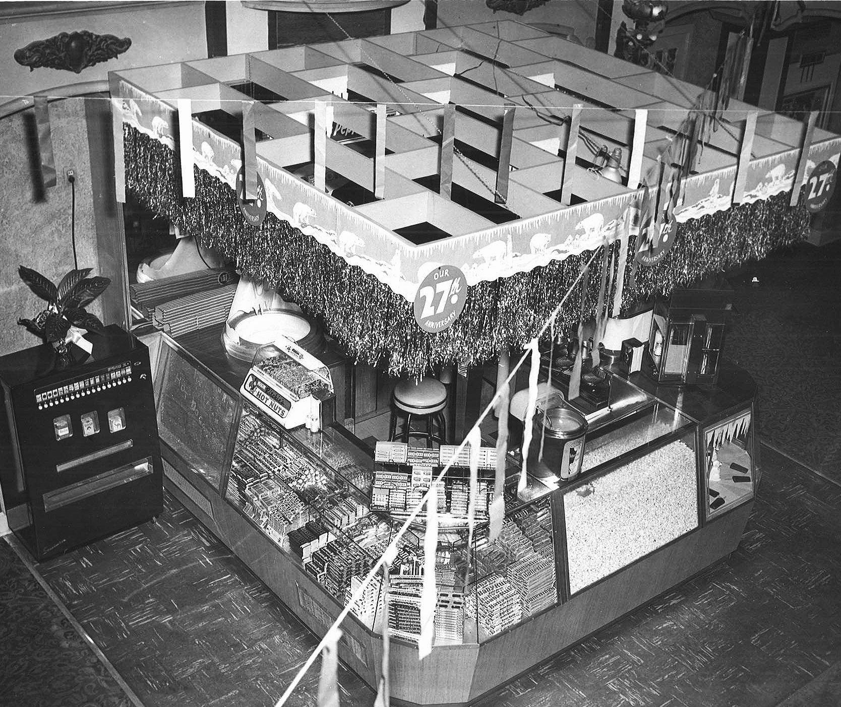 LOBBY CONCESSIONS STAND, 1951