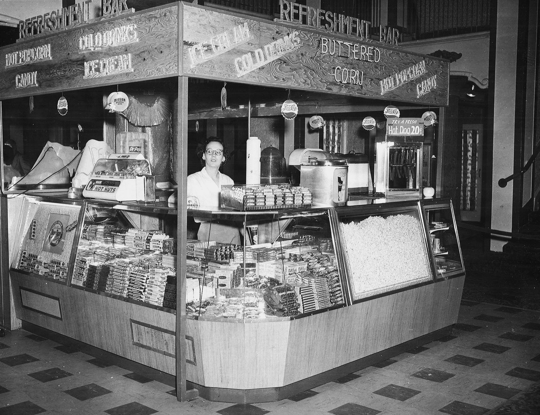 LOBBBY CONCESSION STAND (1950s)