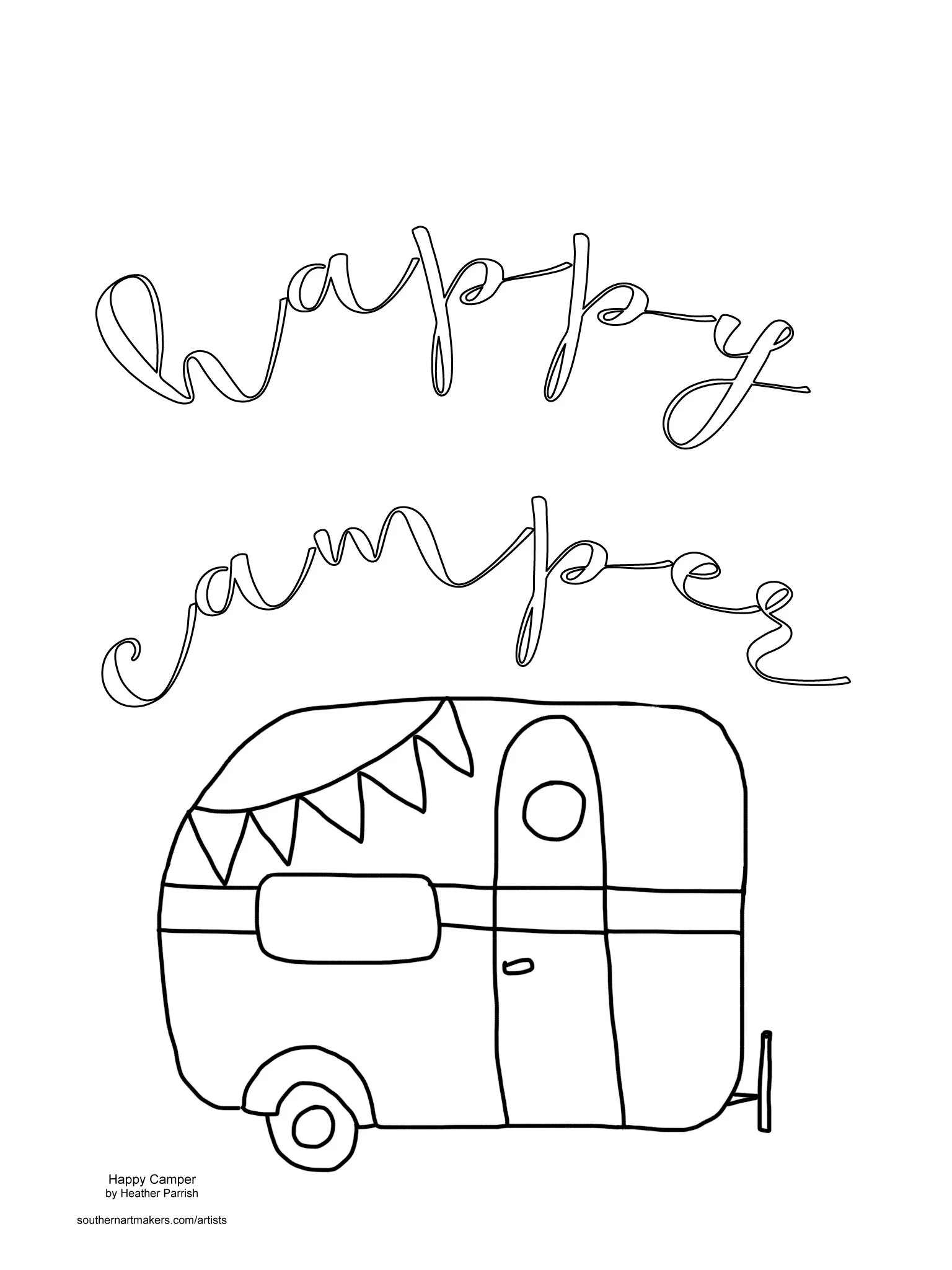 {single page} Happy Camper by Heather Parrish