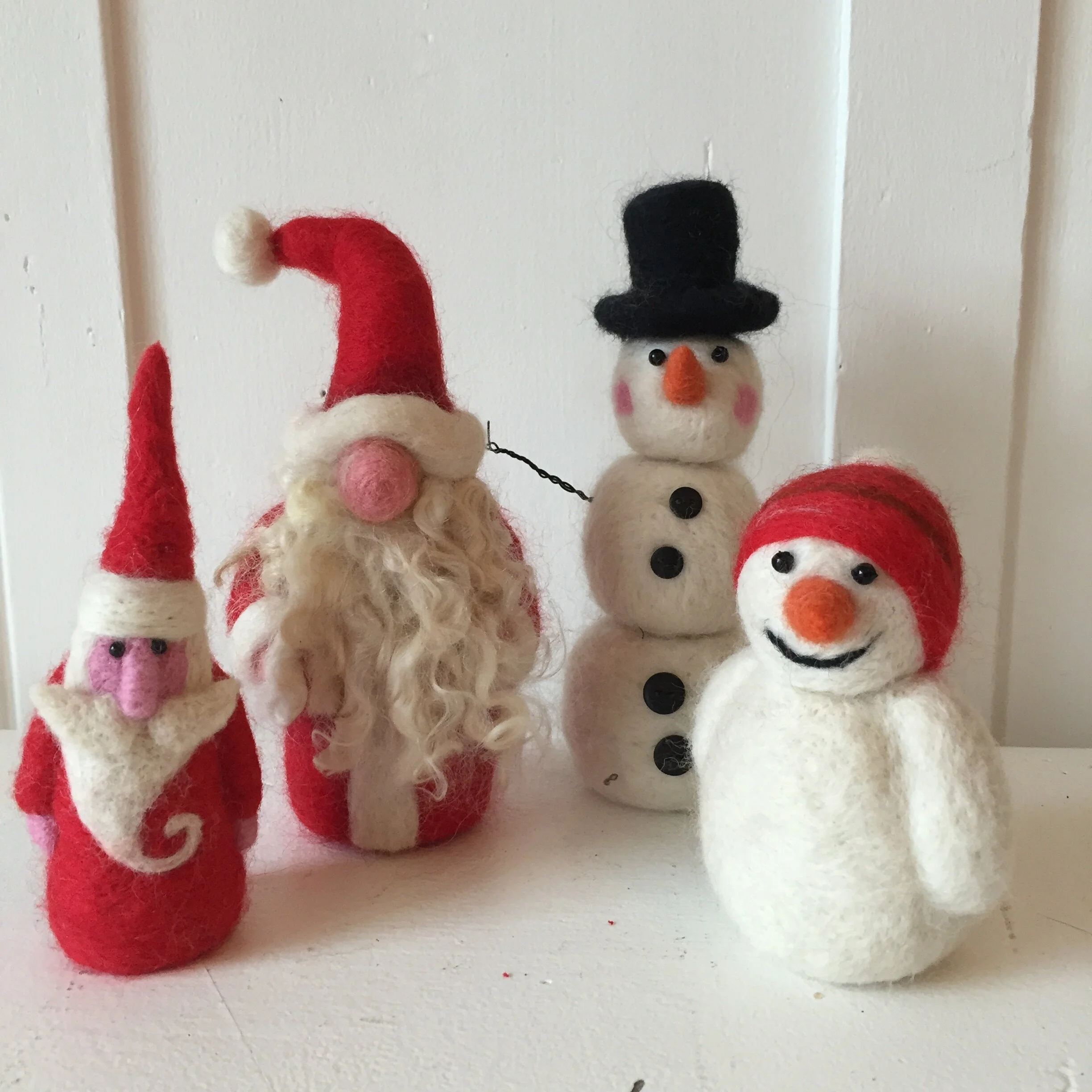 Snowman Figure Needle Felting Workshop  