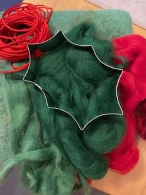 Felted Holly Garland Workshop-Afternoon Session