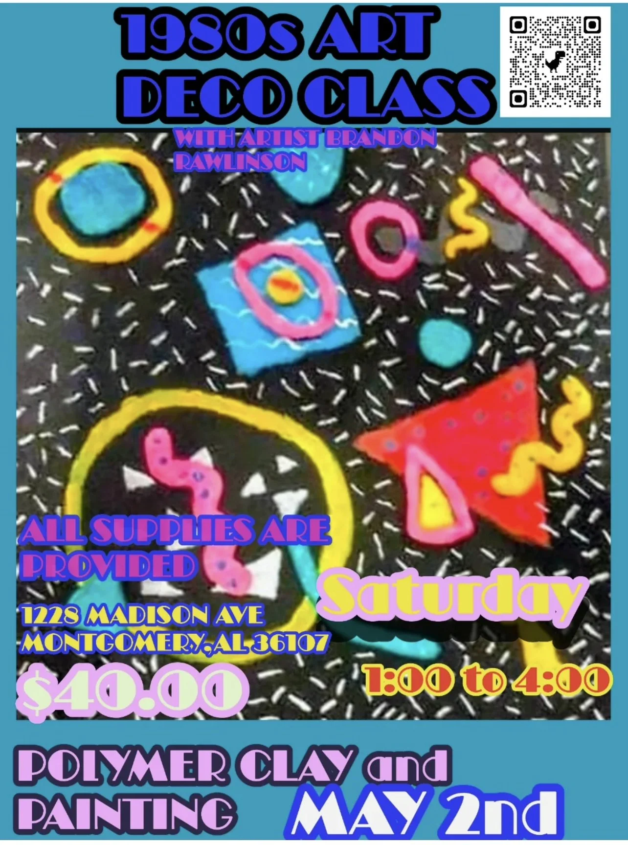 Polymer Clay Workshop with Brandon Rawlinson May 2, 2026 