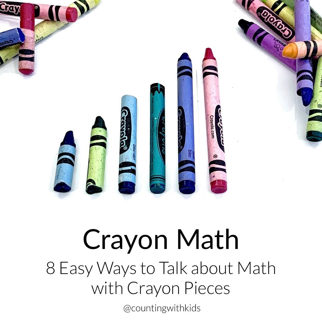 Is your house full to the brim with crayons? 🖍
If you&rsquo;re like me and find those little crayon pieces in seemingly every nook and cranny of your house, then you&rsquo;re in the right place!
⠀⠀⠀⠀⠀⠀⠀⠀⠀
➡️ Here are 8 EASY ways to get some math pra