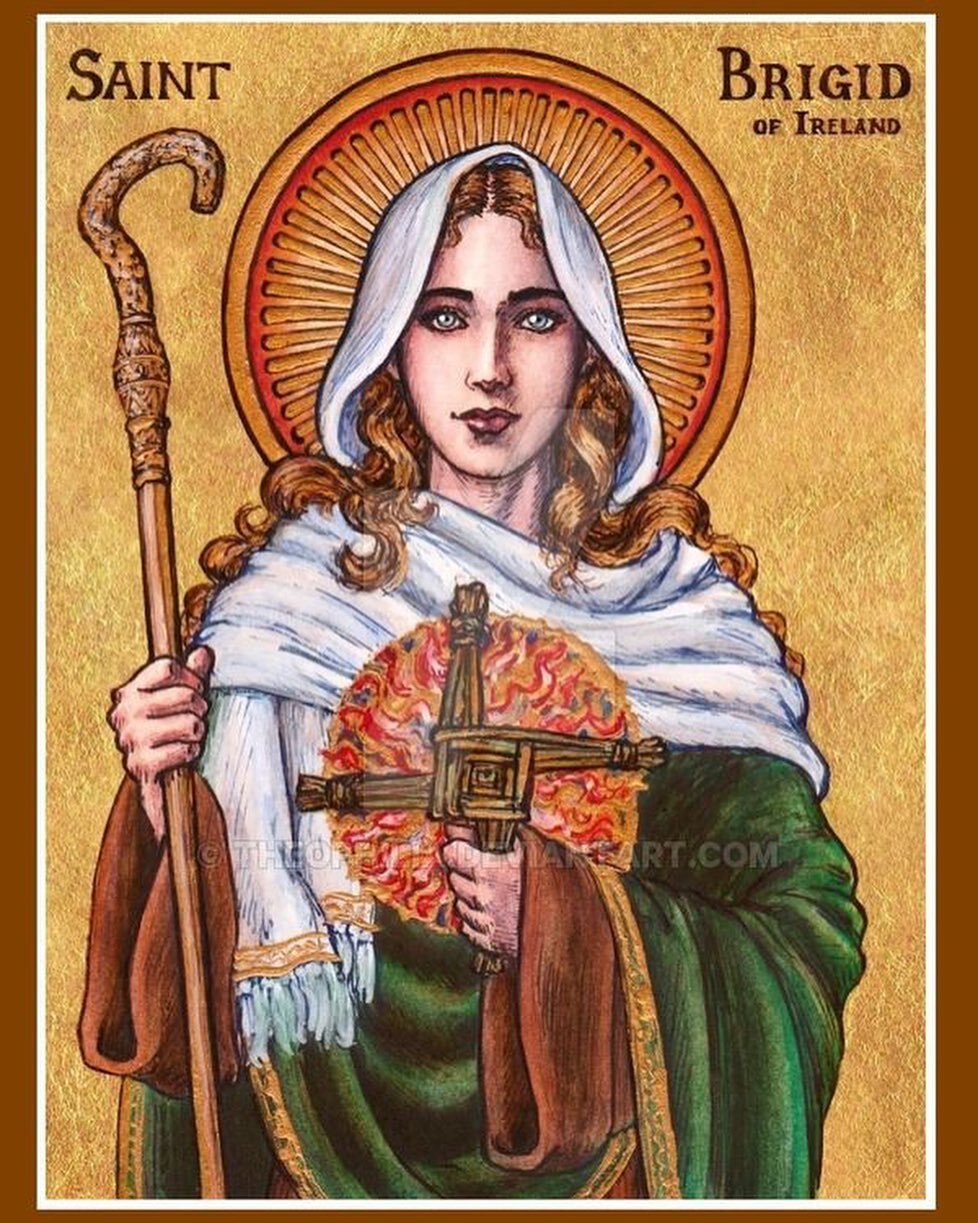 In advance of International Women&rsquo;s Day on March 8th and in honor of  Irish ☘️ Heritage Month, I would like to honor a  Patron Saint of Ireland: Brigid of Kildare. 

As a figure of legend and Ireland&rsquo;s only female patron saint, as well as