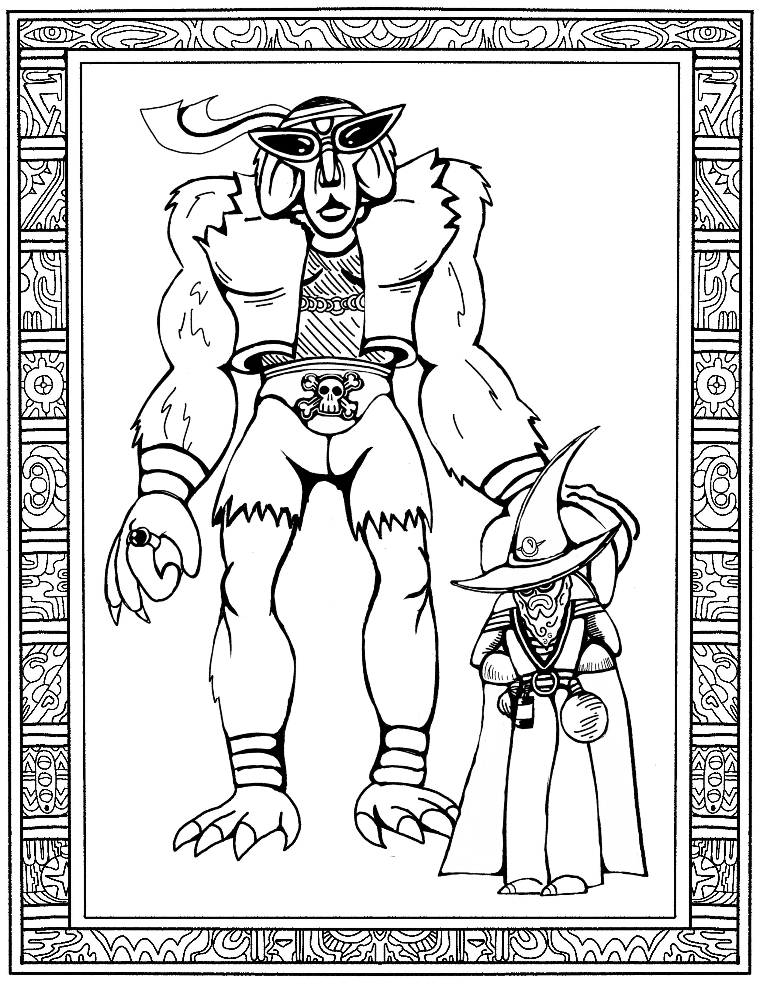 The Wizard Kabarbalink and his puppet Garbonzo