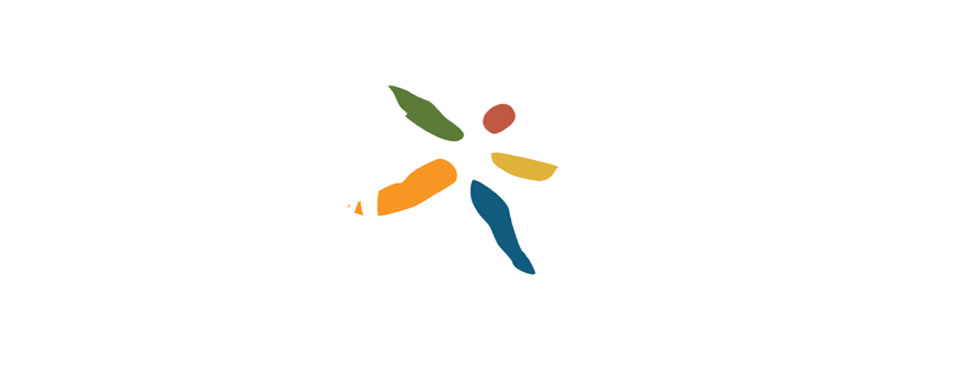 Illustration of a person jumping over a hurdle on a track with various colored tents and a building in the background