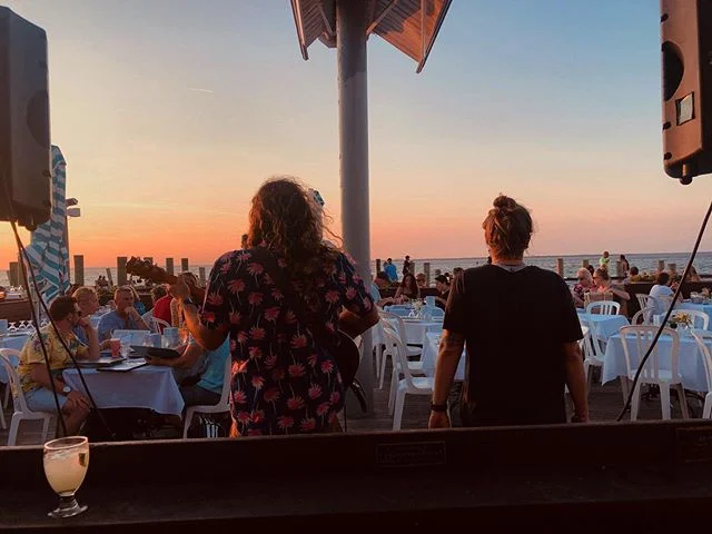 Come catch us for some sunset jams tonight at @islandmermaidob 8-11 #oceanbeach #fireisland #livemusic #thezigons