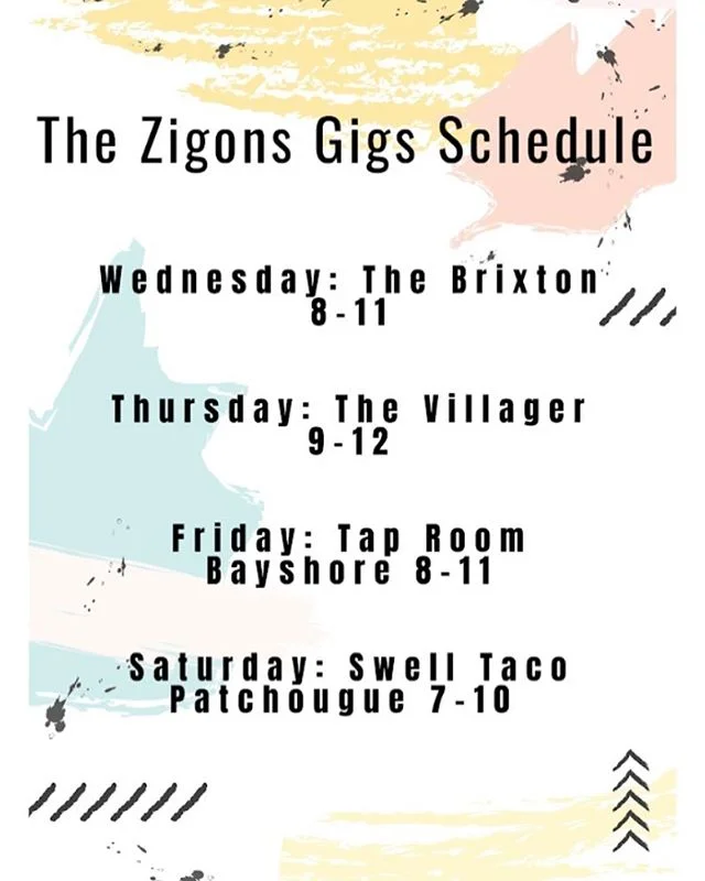 Our schedule this week!!!! Come and hang with us