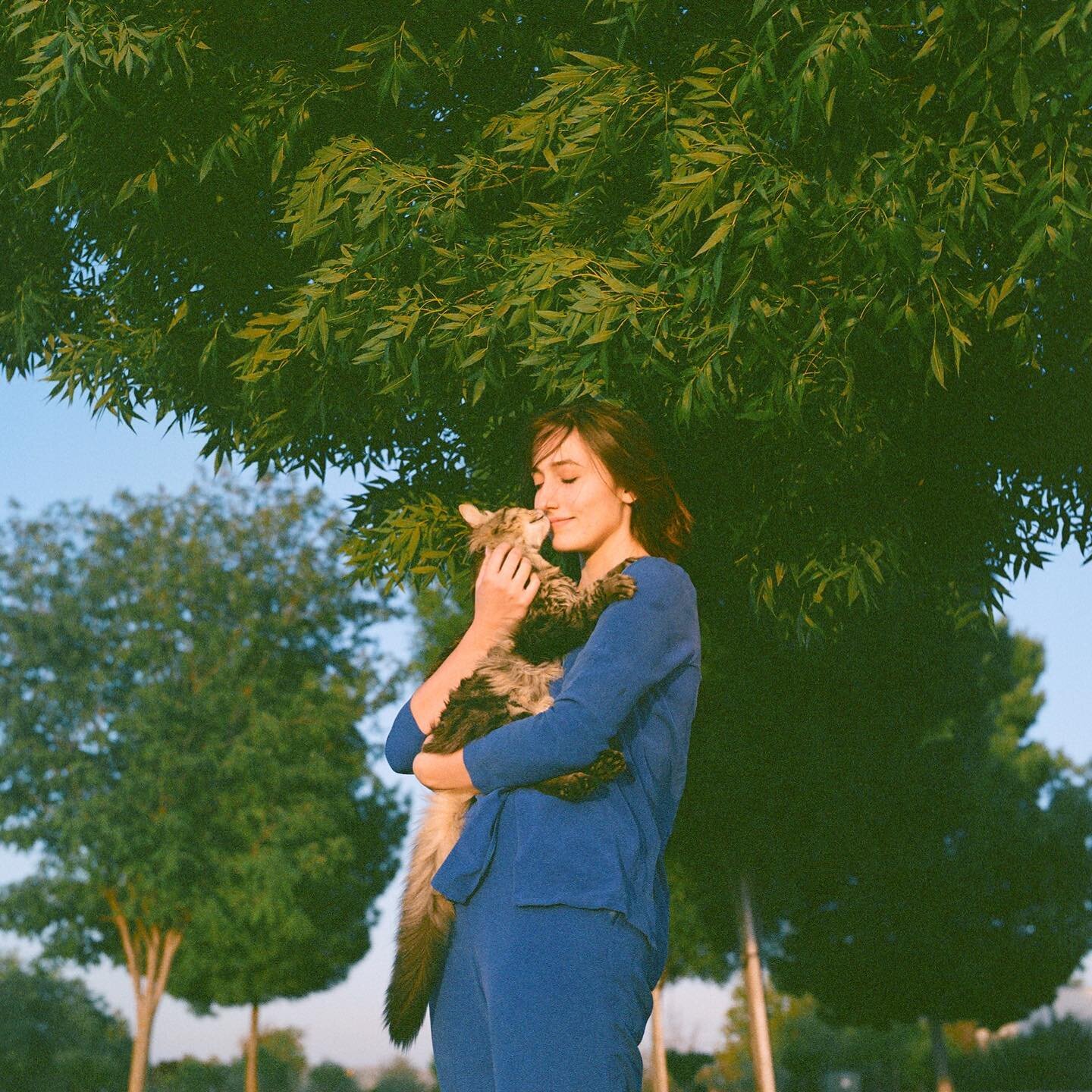 always available to take portraits with pets #120mm #film from three or four years ago