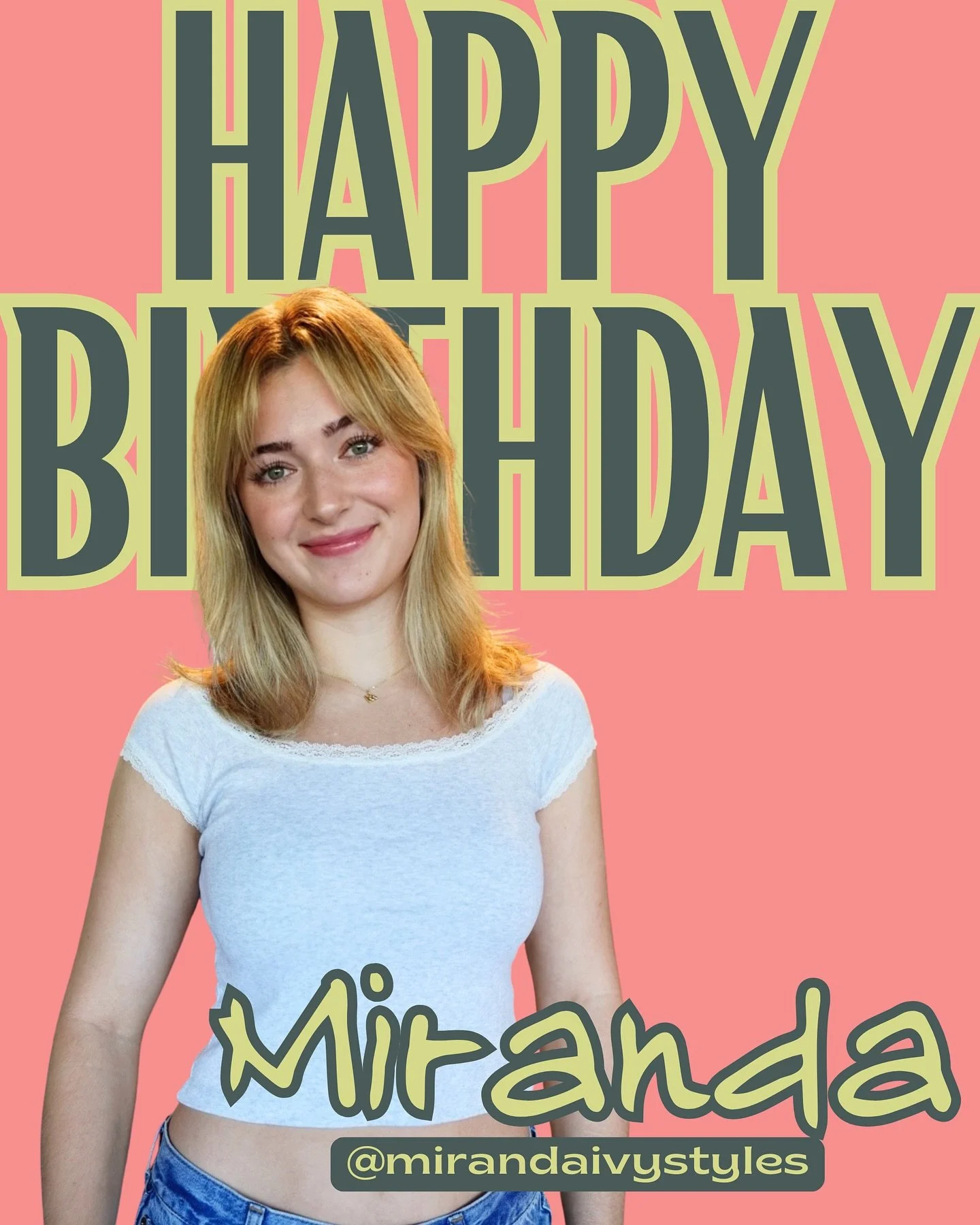 Happy Birthday to our Bee Cave cutie @mirandaivystyles 🎂

If you are in the Bee Cave area and need a blowout and styling, she is your girl!  Miranda is more than halfway through her co stylist program at Deep Roots.  She&rsquo;s available for single