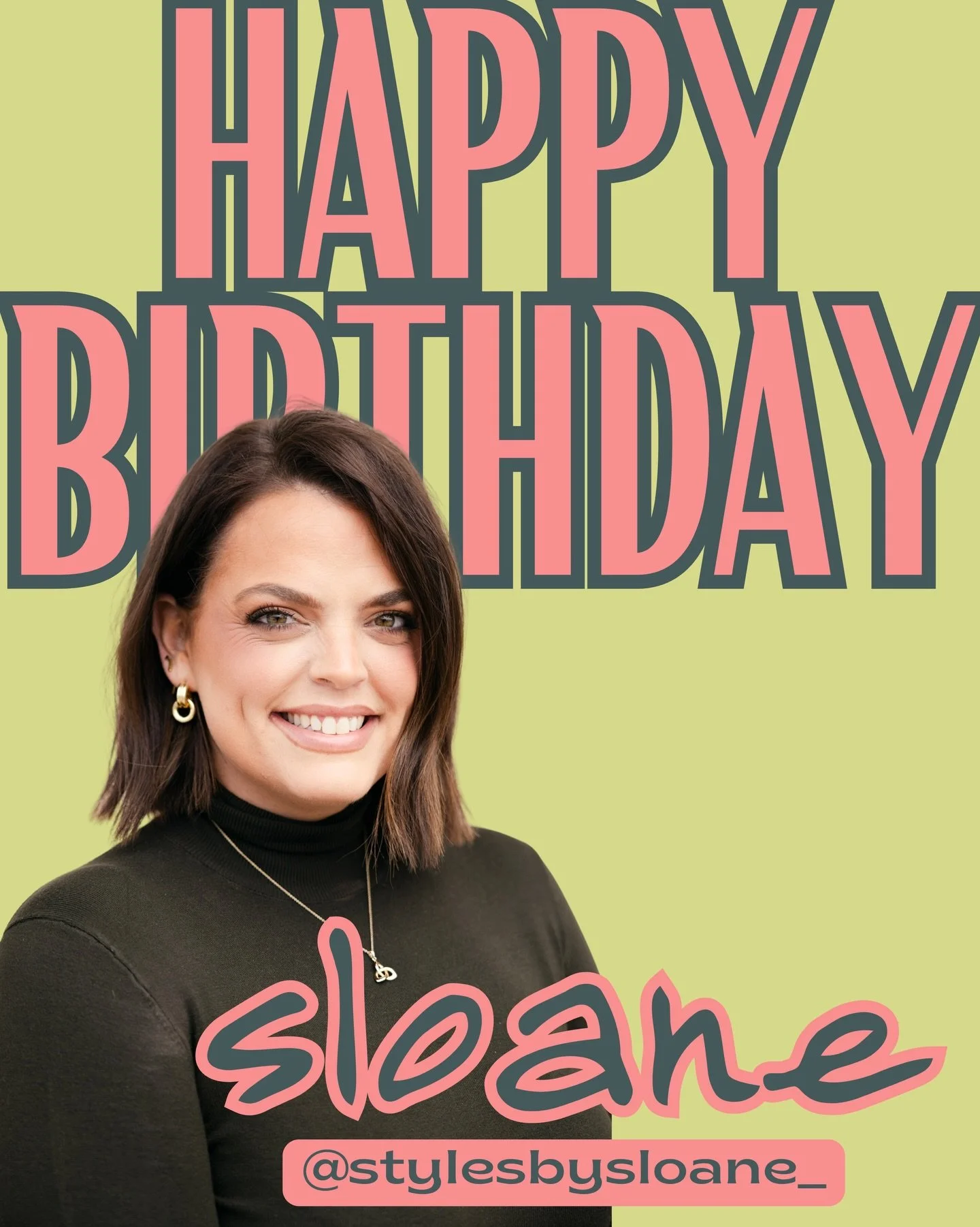 Happy Birthday to our styling Queen 👸🏻

@stylesbysloane_ you deserve it all today!  You&rsquo;re always so positive, kind, curious, friendly, supportive, and let&rsquo;s not forget so talented!  From updos to cut, color, and styling.  You can do it