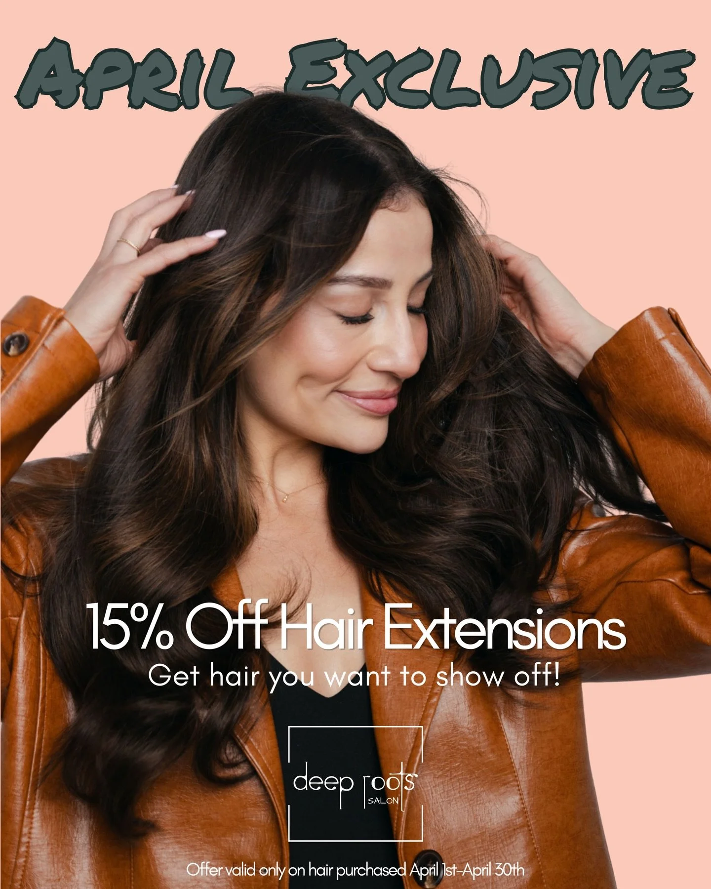 Sound the alarms 🚨 

Our Most Popular Promo is Back🎉🎉🎉

15% Off the hair purchased for Hand Tied or K Tip Hair Extensions the month of April!!!

More Volume.
More Length.
Trust us, extensions are a Game Changer🔥

How it works:
1) Book your exten