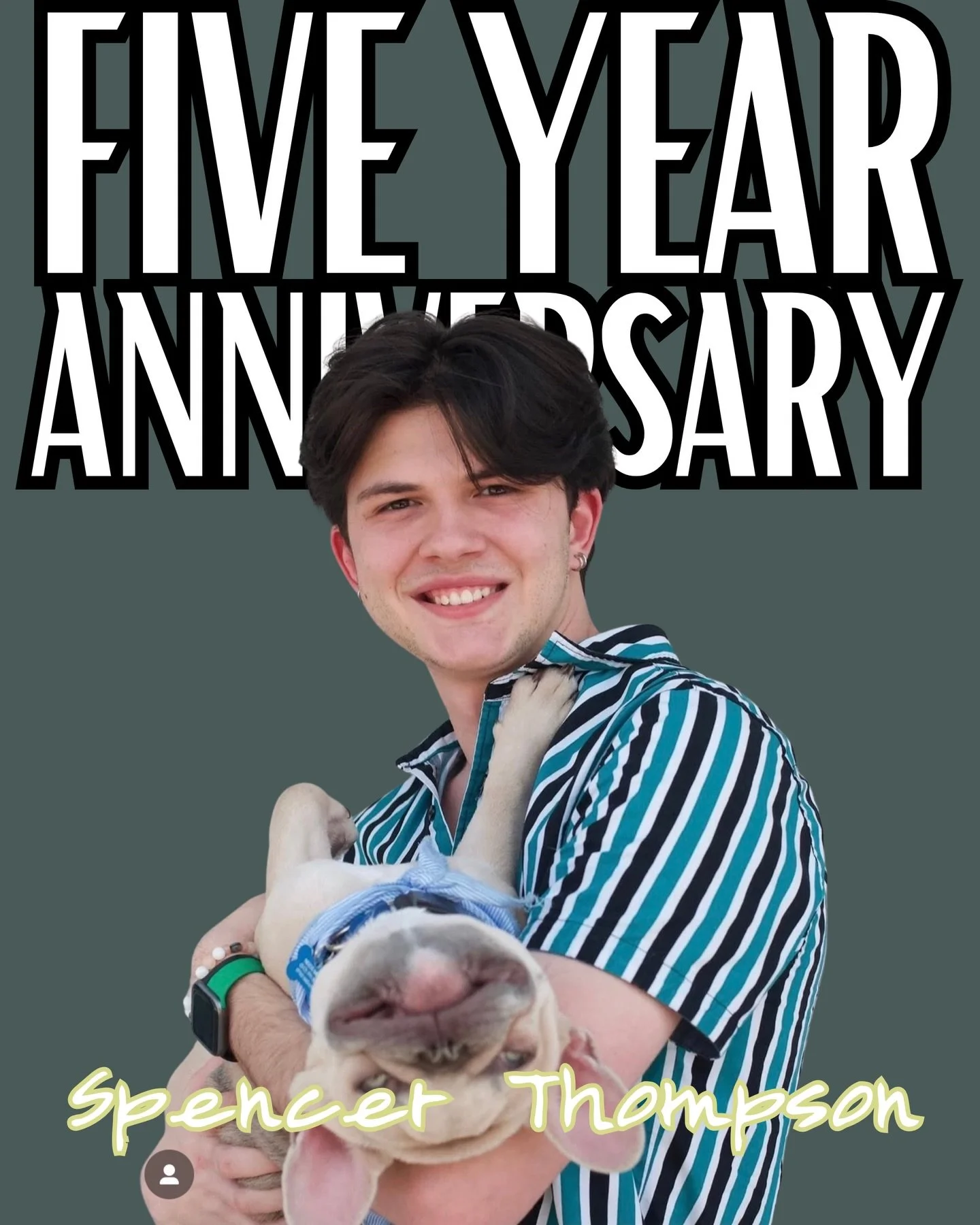 Happy 5 years with Deep Roots to this cutie @spenc.hair 🥂

We&rsquo;ve seen Spencer grow into an incredible stylist over the last 5 years.  His clients are obsessed with him and his dog Apollo and we are too 😆

From cut, color, extensions, and styl