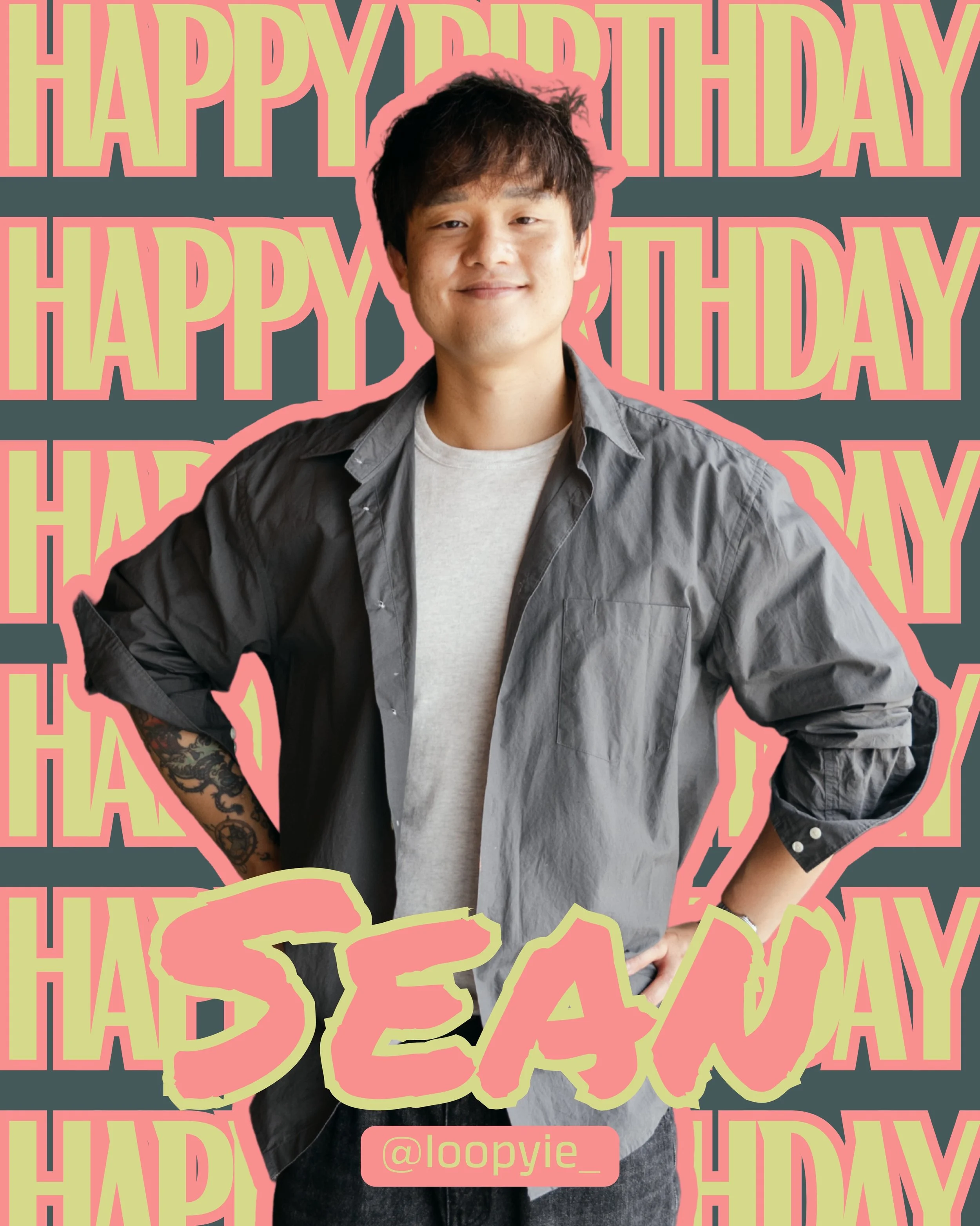Happiest birthday to the coolest guy we know 😎

@loopyie_ knows what it means to do hard things!  He moved across the world, learned a new language, completed a color apprenticeship program with us, mastered his cut skills through his studies, and b