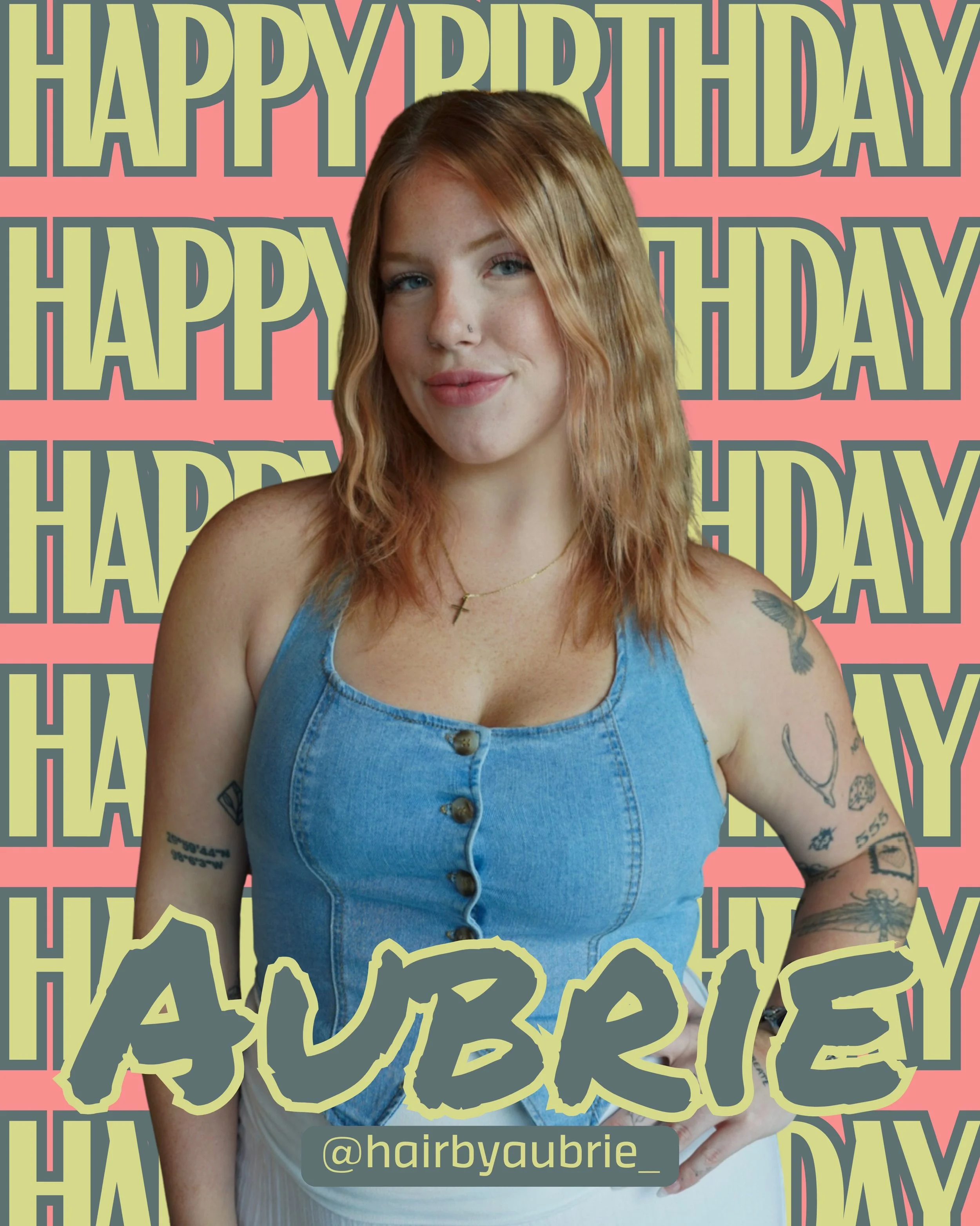 The Queen of COOL, Aubrie turned another year wiser today ❤️&zwj;🔥

@hairbyaubrie_ is full of life, fun stories, quick whit, and has a way of putting a spin on life that looks at the bright side ☀️. Her clients ADAORE her.  Not only does she know al