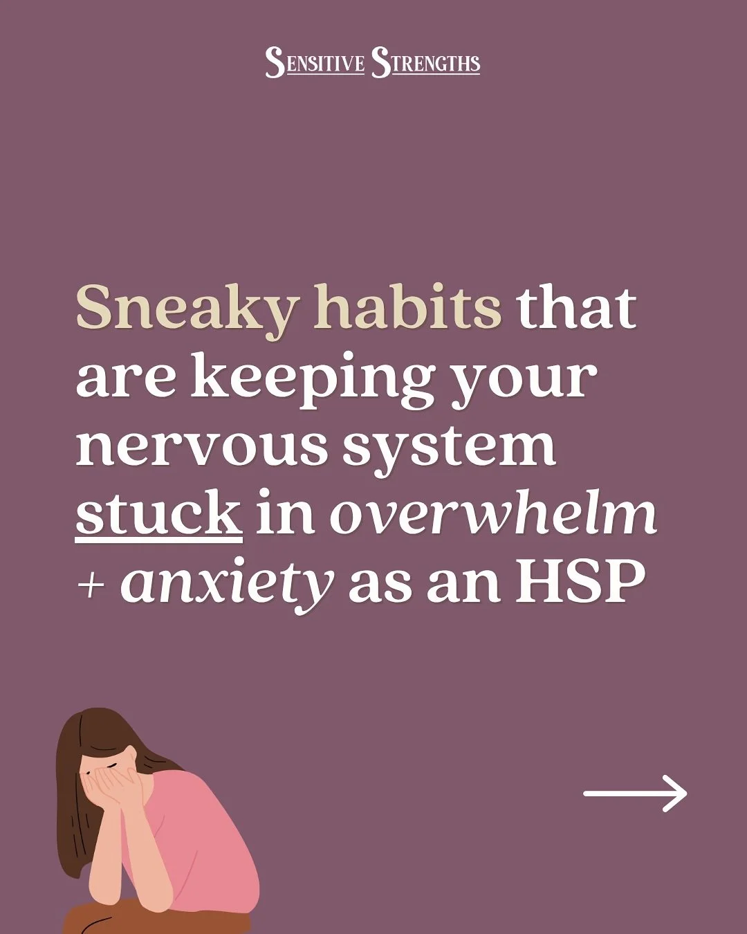 If you&rsquo;re highly sensitive, slow down! 🐢&thinsp;
&thinsp;
All that rushing and busyness is wreaking havoc on your nervous system and leaving you feeling frazzled and overwhelmed. &thinsp;
&thinsp;
You need more breaks, less multitasking, more 