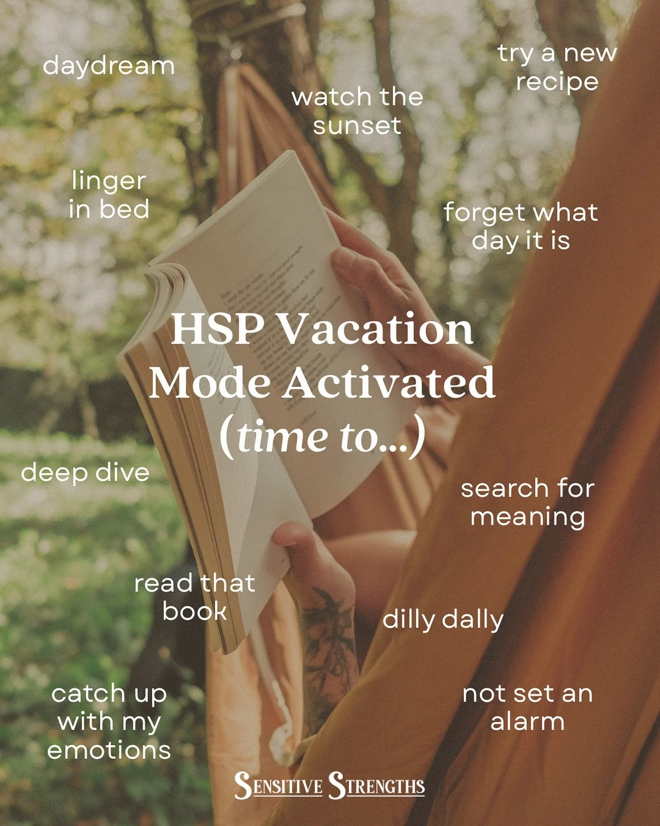 Going into summer hibernation mode&hellip;

And hope you can too!

As a highly sensitive person, it&rsquo;s really important to retreat into your bubble from time to time.

To shut off all the noise from the world, get off social media, not have anyt