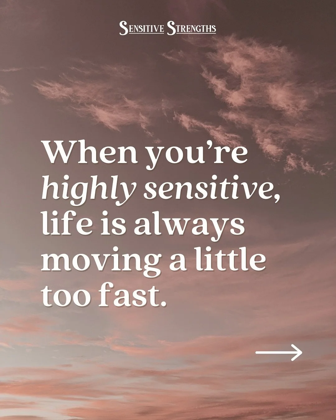 Are you living on HSP Time? ⌛&thinsp;
&thinsp;
Or pushing yourself to live at a pace that overwhelmed your sensitive nervous system? &thinsp;
&thinsp;
I get it, it&rsquo;s hard to slow down when everyone else is doing ALL the things. &thinsp;
&thinsp