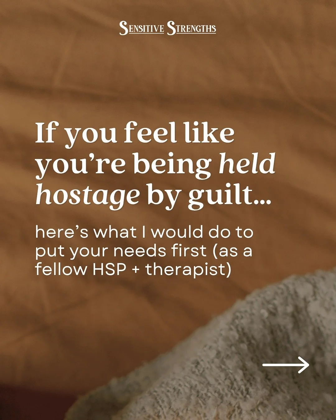 Is guilt stopping you from getting your needs met? &thinsp;
&thinsp;
Do this instead&hellip; &thinsp;
&thinsp;
1️⃣&nbsp;Acknowledge that you&rsquo;re feeling guilty &thinsp;
&thinsp;
This brings the guilt to the surface and helps break out of the aut