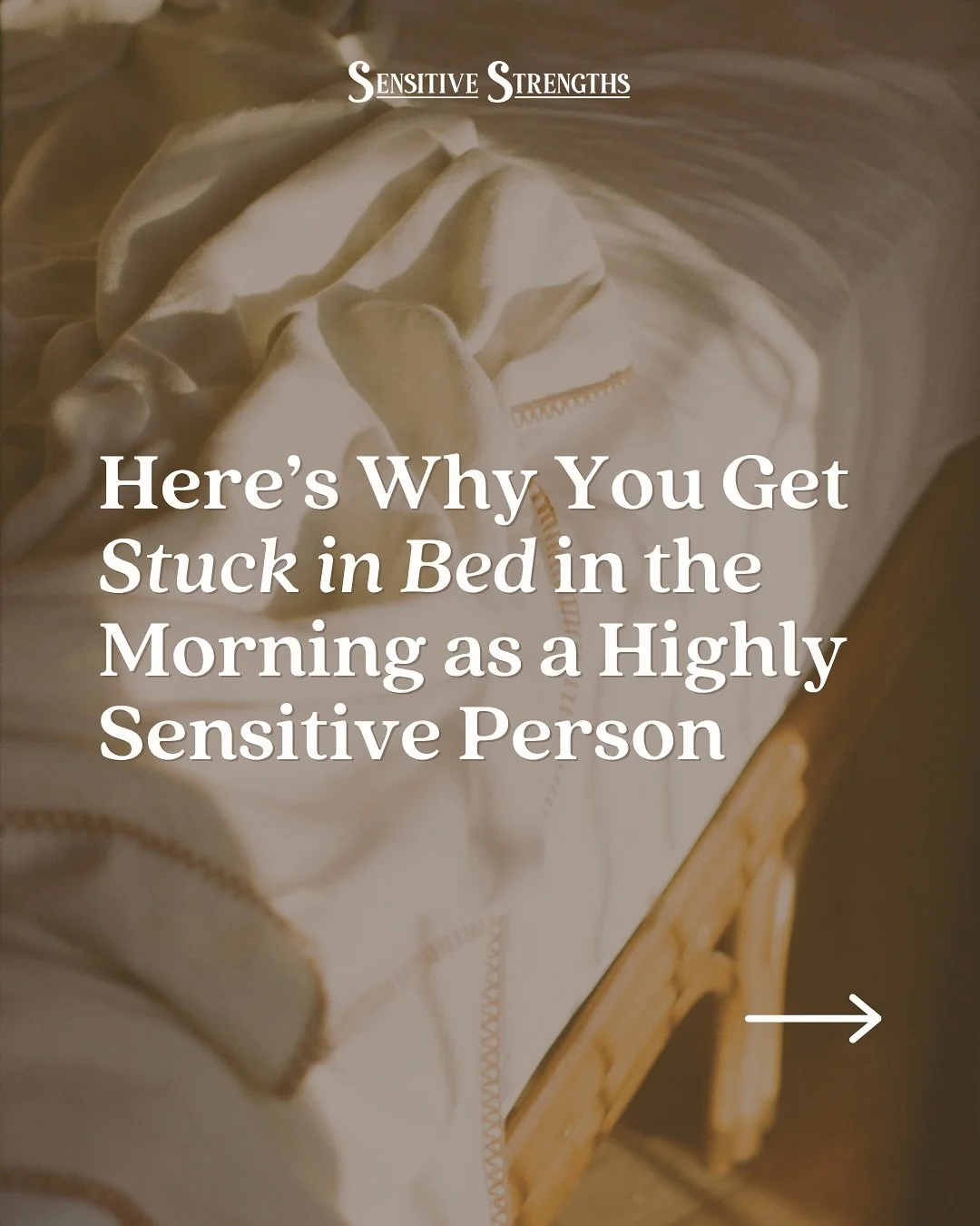 Mornings can be the worst&hellip; 😣&thinsp;
&thinsp;
Do you bounce out of bed when you wake up or do you feel a big sense of dread and just want to borough back under the covers? &thinsp;
&thinsp;
Sensitive folks need a sleep routine with lots of sp