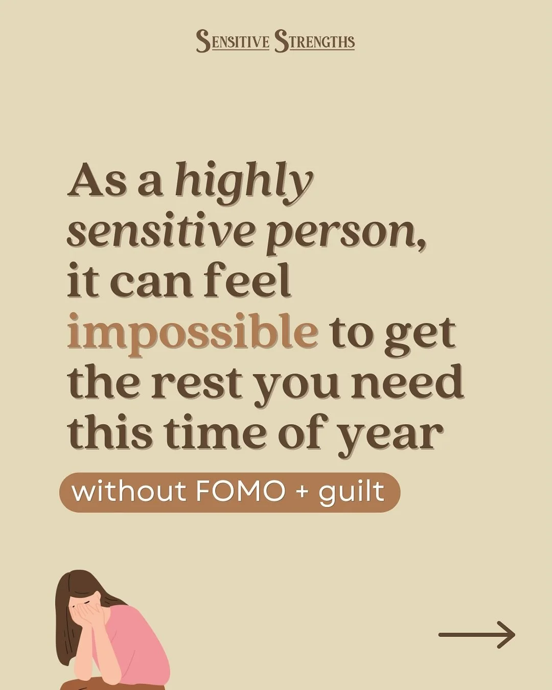 Are you yearning to do less this time of year? 😮&zwj;💨&thinsp;
&thinsp;
Instead of hibernating at home you feel obligated to show up to ALL the things and can never quite catch up with yourself. &thinsp;
&thinsp;
You&rsquo;re tired and feel empty. 