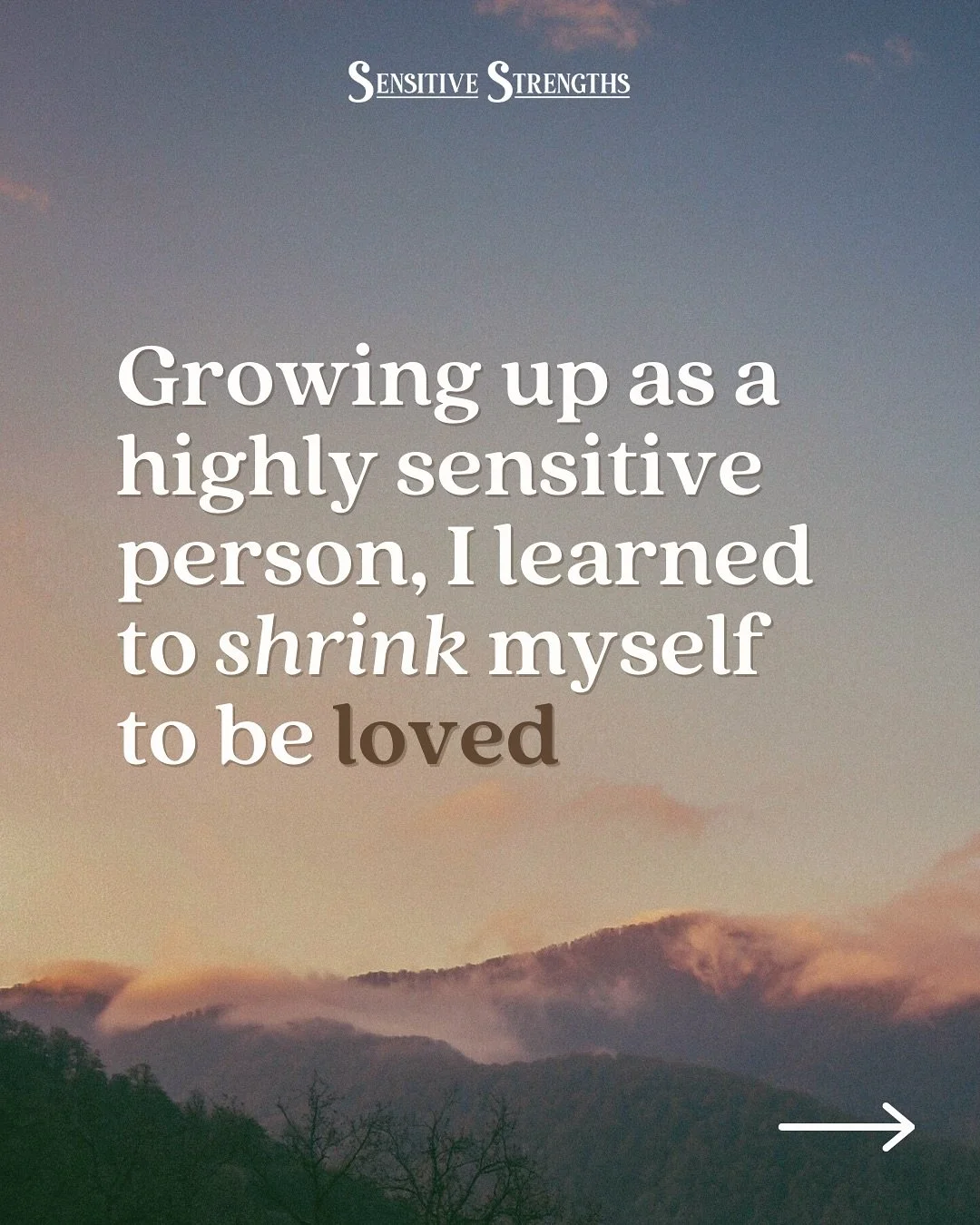 What if instead of trying to change yourself, you&hellip; &thinsp;
&thinsp;
leaned in MORE to your sensitivity and all its gifts. &thinsp;
&thinsp;
🥳&nbsp;Allowed yourself to feel great joy &thinsp;
&thinsp;
❤️&nbsp;Love deeply &thinsp;
&thinsp;
🔎&