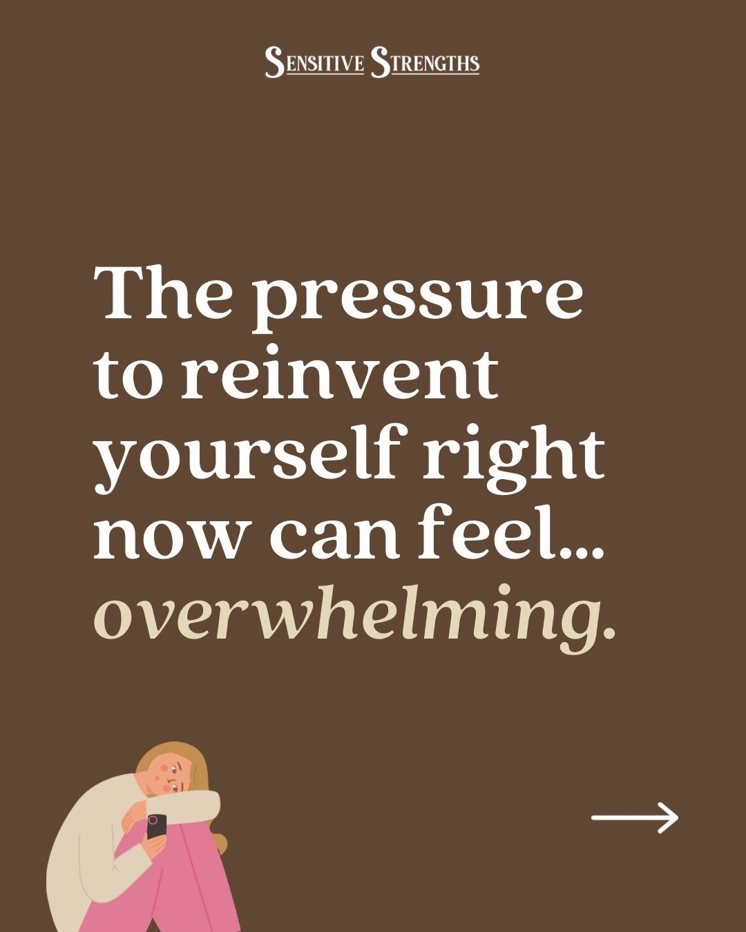 Are you feeling pressured to make grand changes? &thinsp;
&thinsp;
As if you aren&rsquo;t inundated enough as an HSP with pressures to change yourself in some way&hellip; adding in the start of a new year can become overwhelming! 😮&zwj;💨&thinsp;
&t