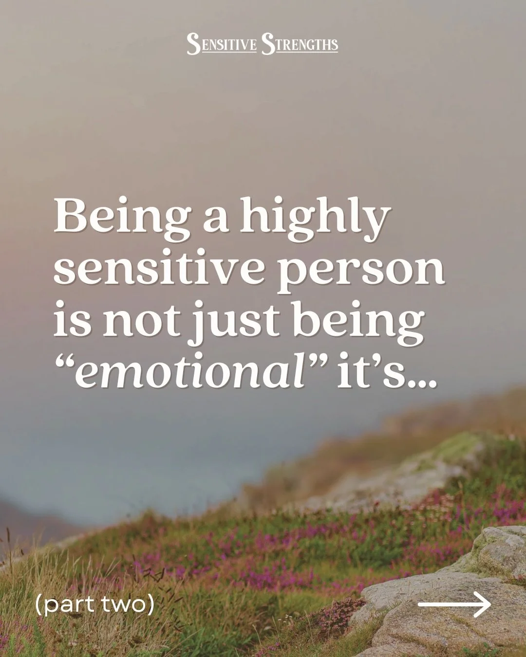 There&rsquo;s nothing wrong with your big feelings, right? 

People assume highly sensitive people are more fragile, cry easily, and can&rsquo;t handle their emotions&hellip; 

But being a more emotionally responsive person is so much more than getti
