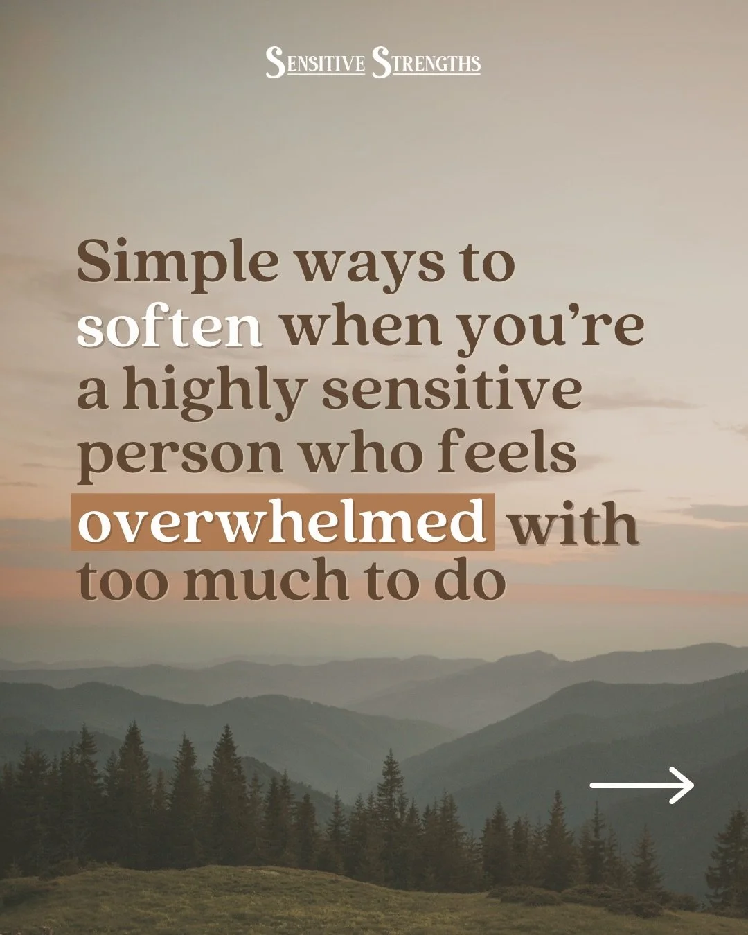 Feeling stuck in overwhelm mode? 😮&zwj;💨

As much as you might feel doomed to be overstimulated and stressed as a highly sensitive person, you&rsquo;re not!

The trick is to incorporate short, simple mindfulness or soothing practices each day.

🐕 