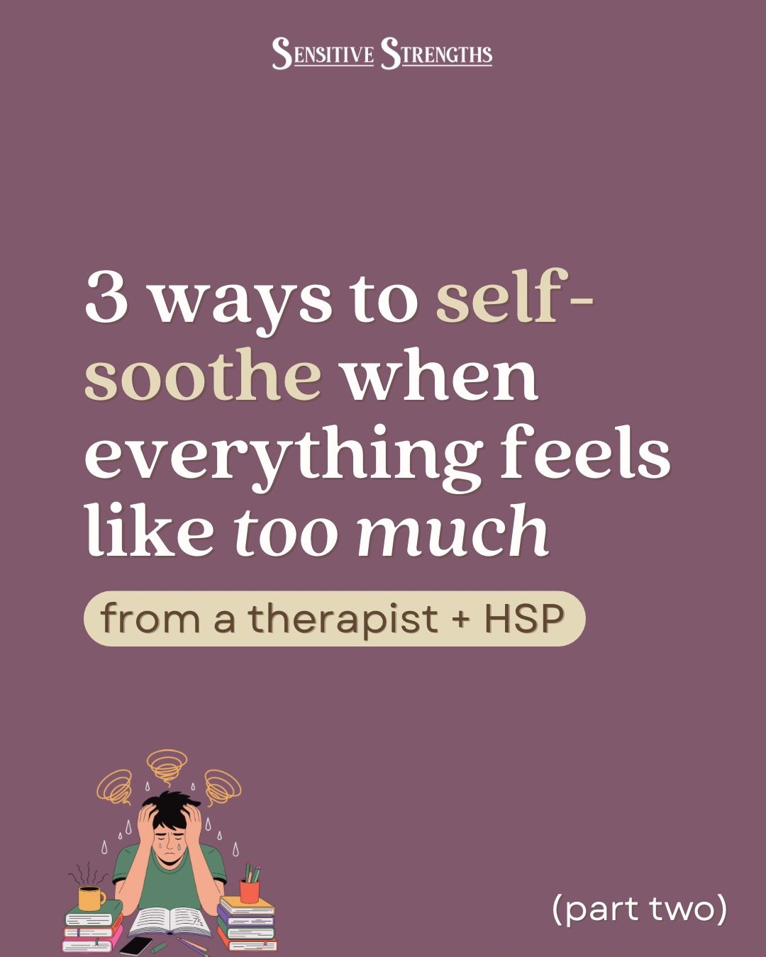 It doesn&rsquo;t have to be this way&hellip;

You don&rsquo;t have to always feel overwhelmed, on edge, prickly, teary-eyed.&nbsp;

When you take care of your sensitive nervous system on a regular basis, soothing for a few minutes each day&hellip;

y