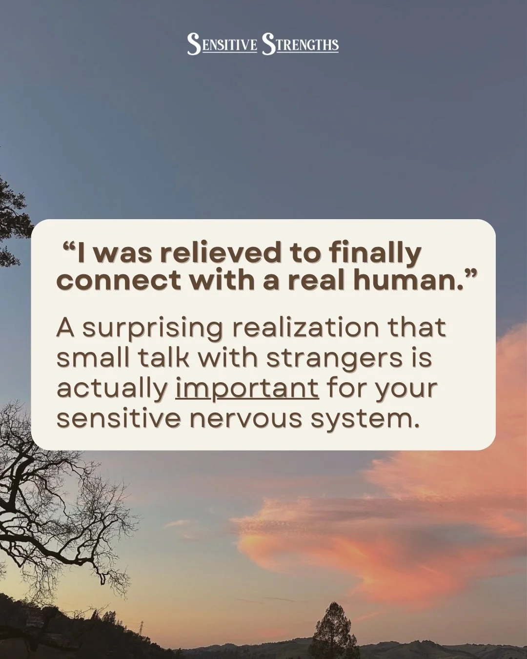 Have you noticed yourself feeling more disconnected or unsettled lately&hellip;

even if you have strong relationships in your life?&nbsp;

For the observant and emotional highly sensitive person, so much meaning has faded as we strip away micromomen