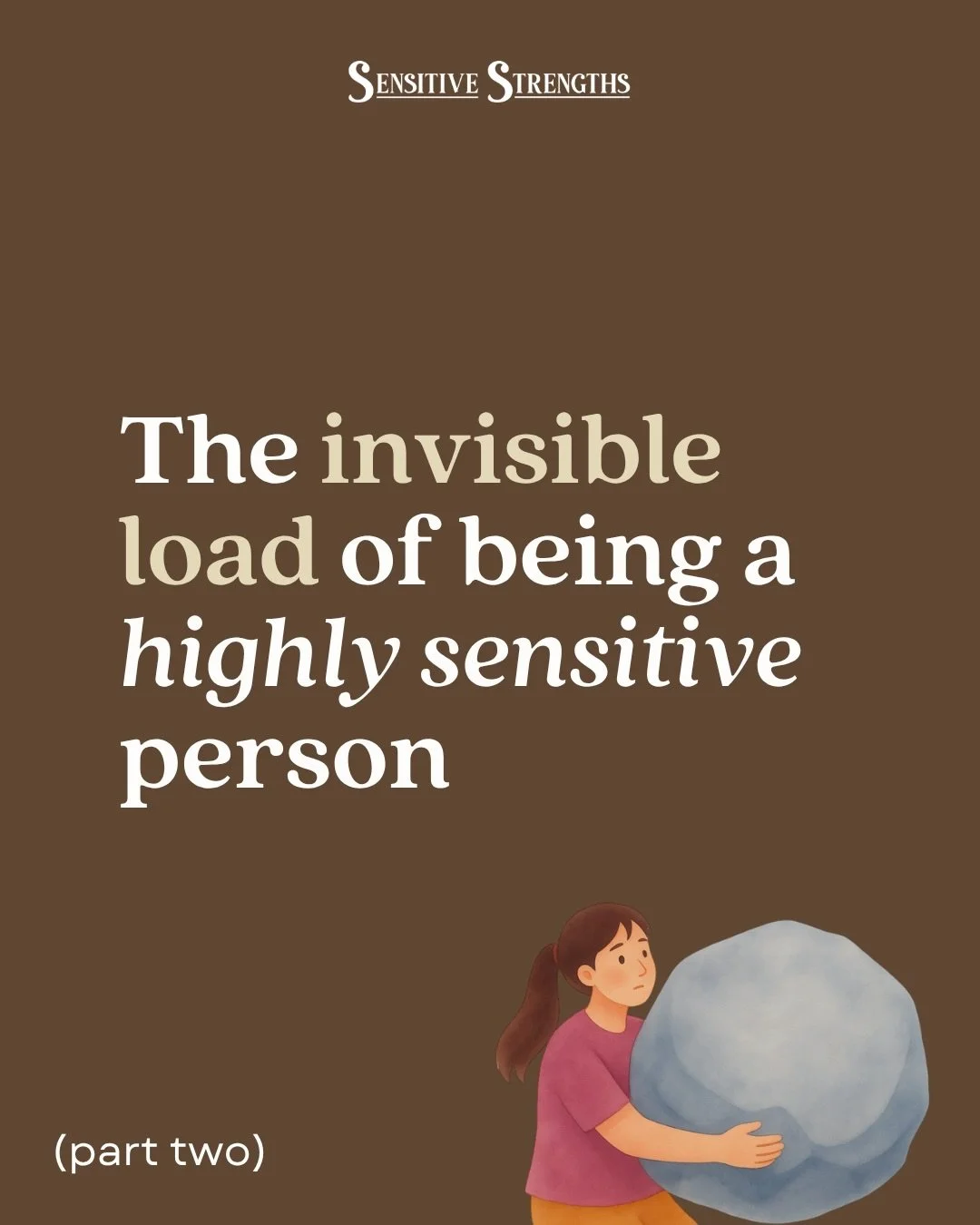 There&rsquo;s so much going on inside you&hellip;

when you&rsquo;re a highly sensitive person who thinks, feels, and reflects deeply.&nbsp;

Everything takes a little longer.&nbsp;

You notice more details around you, are wired to pause before makin