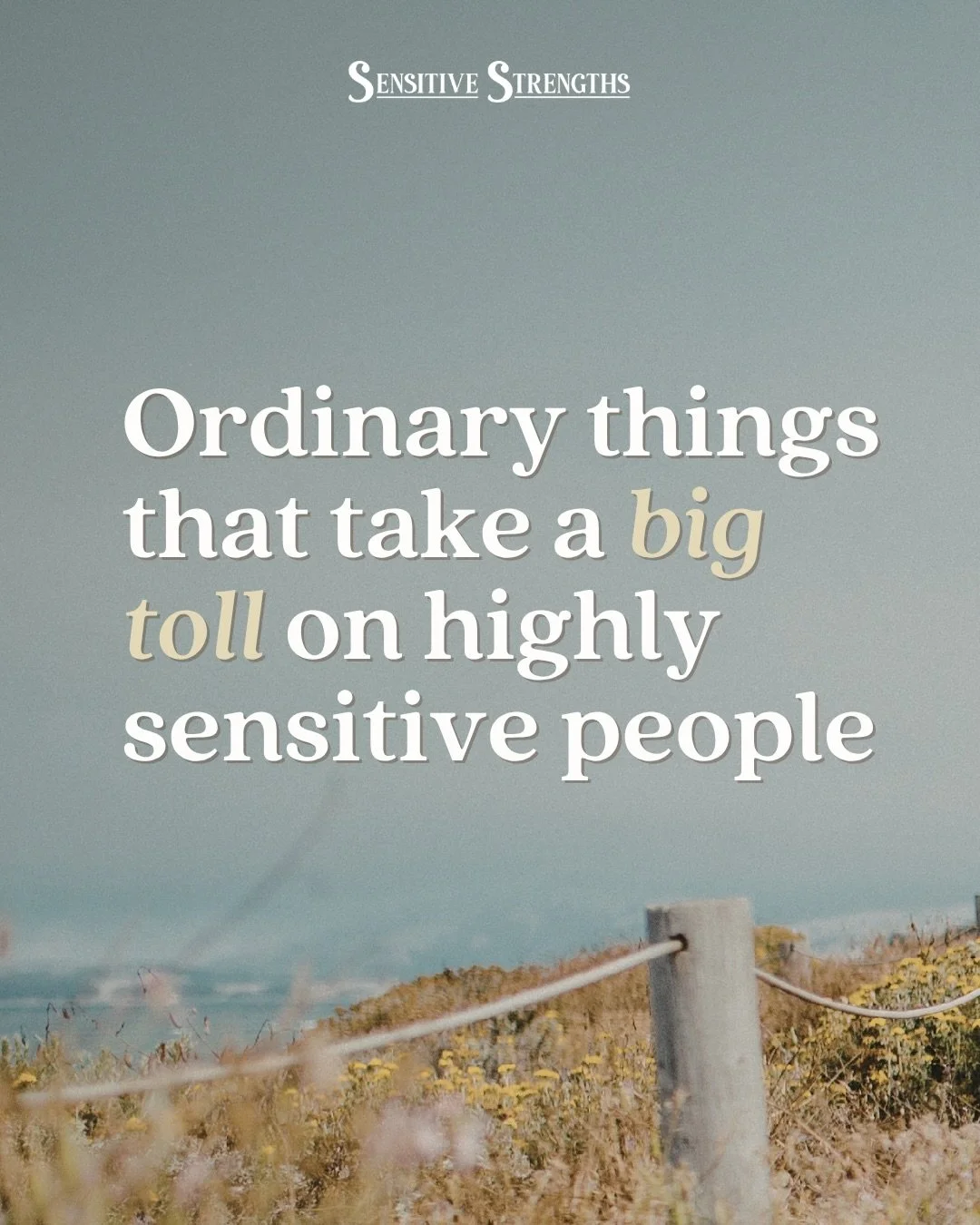 Overwhelmed, depleted, or frustrated by trying to keep up with everyone around you?

Many HSPs get caught trying to keep up and doing all the &ldquo;right&rdquo; things but feeling miserable.&nbsp;

There&rsquo;s nothing wrong with you, it&rsquo;s th