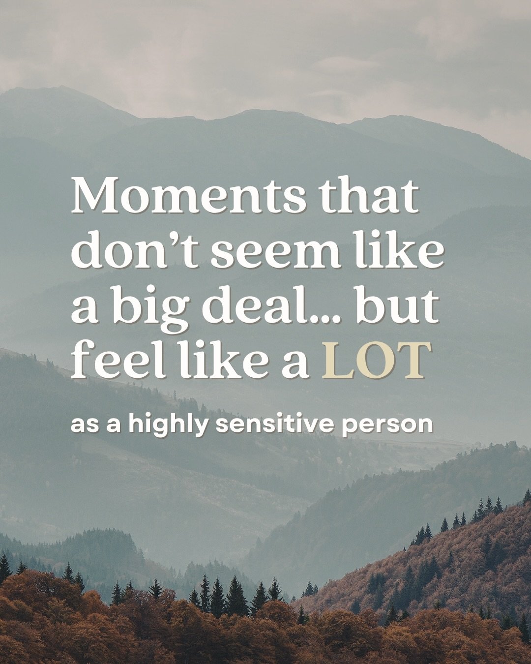 You feel everything deeply&hellip;

and sometimes that can feel like a curse, but it doesn&rsquo;t have to.&nbsp;

Having big feelings goes both ways and being able to experience more happiness and joy will bolster you during the tough times.&nbsp;

