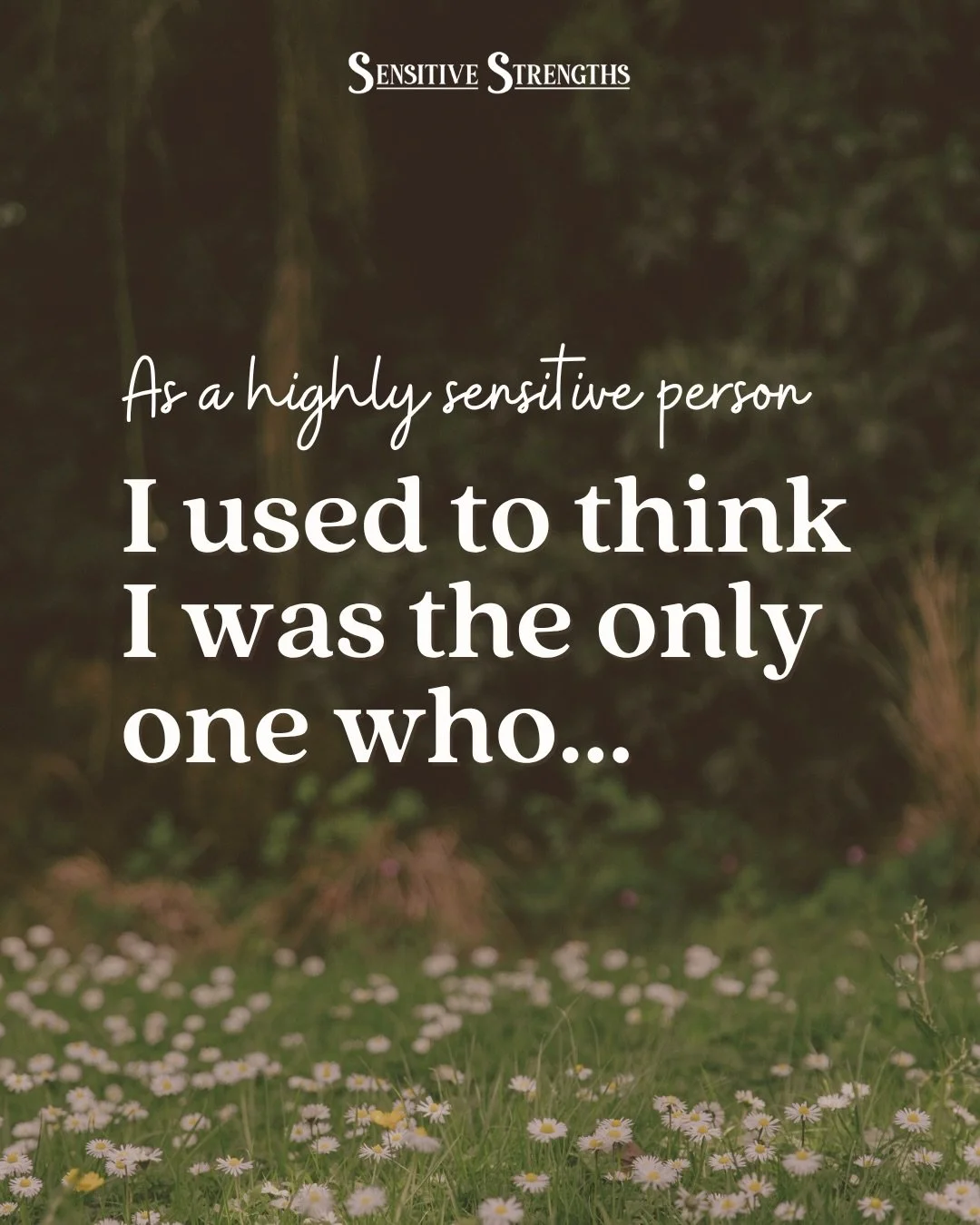 You&rsquo;re not the only one who feels this way&hellip; 💜

Most highly sensitive people I polled take time to feel prepared, are more impacted by their environment, and prefer fewer but deeper connections.&nbsp;

HSPs make up 20-30% of the populati