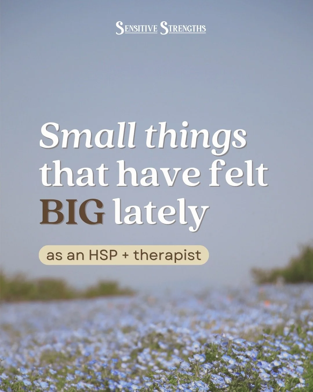The best part of being highly sensitive is&hellip;

the little moments feel special, magical, important. 💜

Whether it&rsquo;s exchanging smiles with a stranger on your evening walk or catching a glimpse of beauty in nature&hellip;&nbsp;

You get to