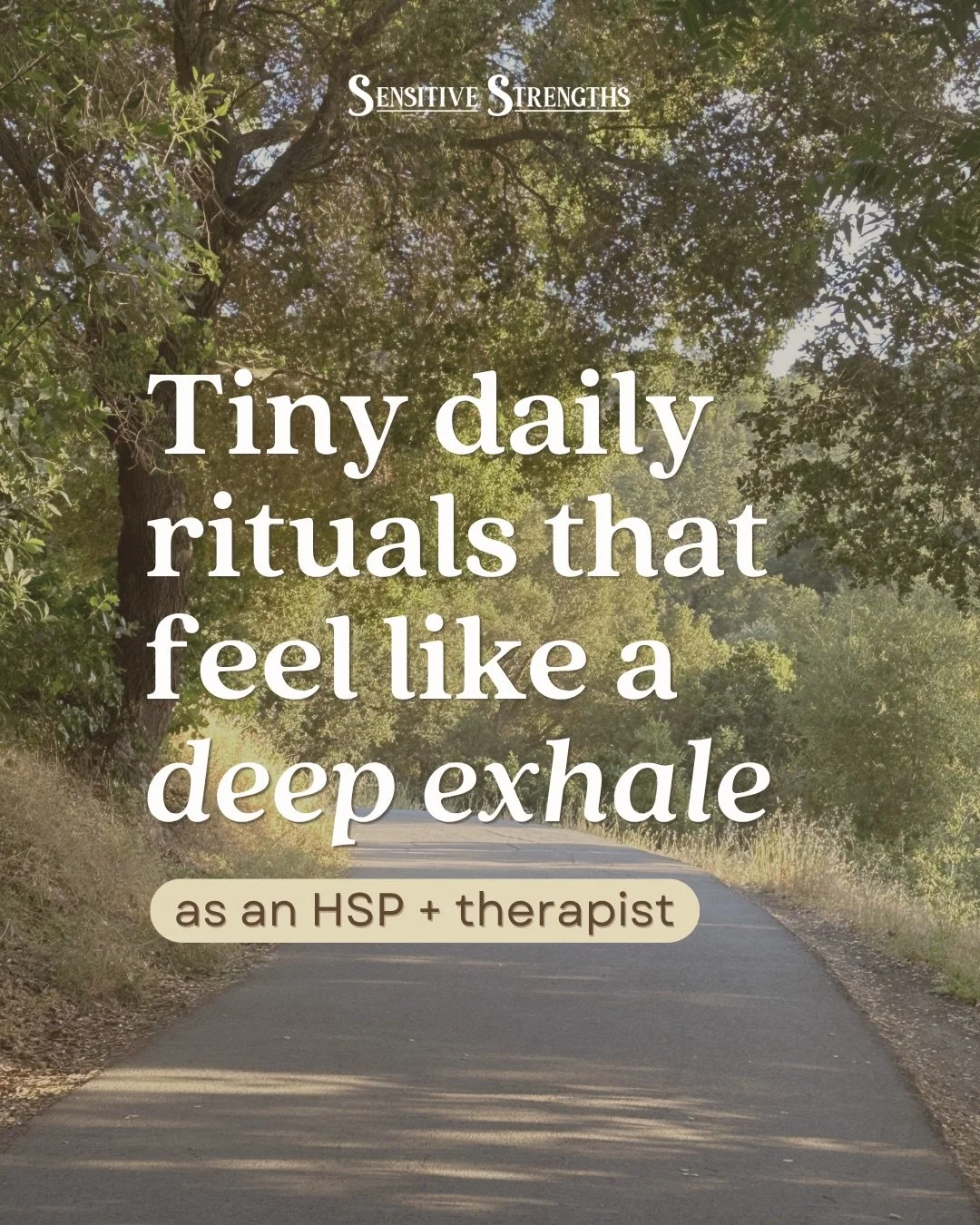 When you&rsquo;re highly sensitive, a little goes a long way&hellip;

Those small gestures of caring for yourself may seem insignificant, but not for you!&nbsp;

Noticing everything and feeling deeply allows you to supercharge your self-care so you f
