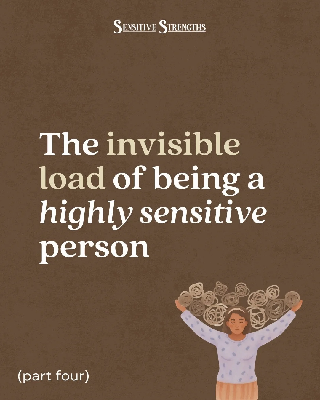 Are you constantly tracking everyone else&rsquo;s needs, making sure things are done right, or the only one who remembers birthdays?&nbsp;😮&zwj;💨

Highly sensitive people often carry the invisible, mental load in their relationships, families, and 