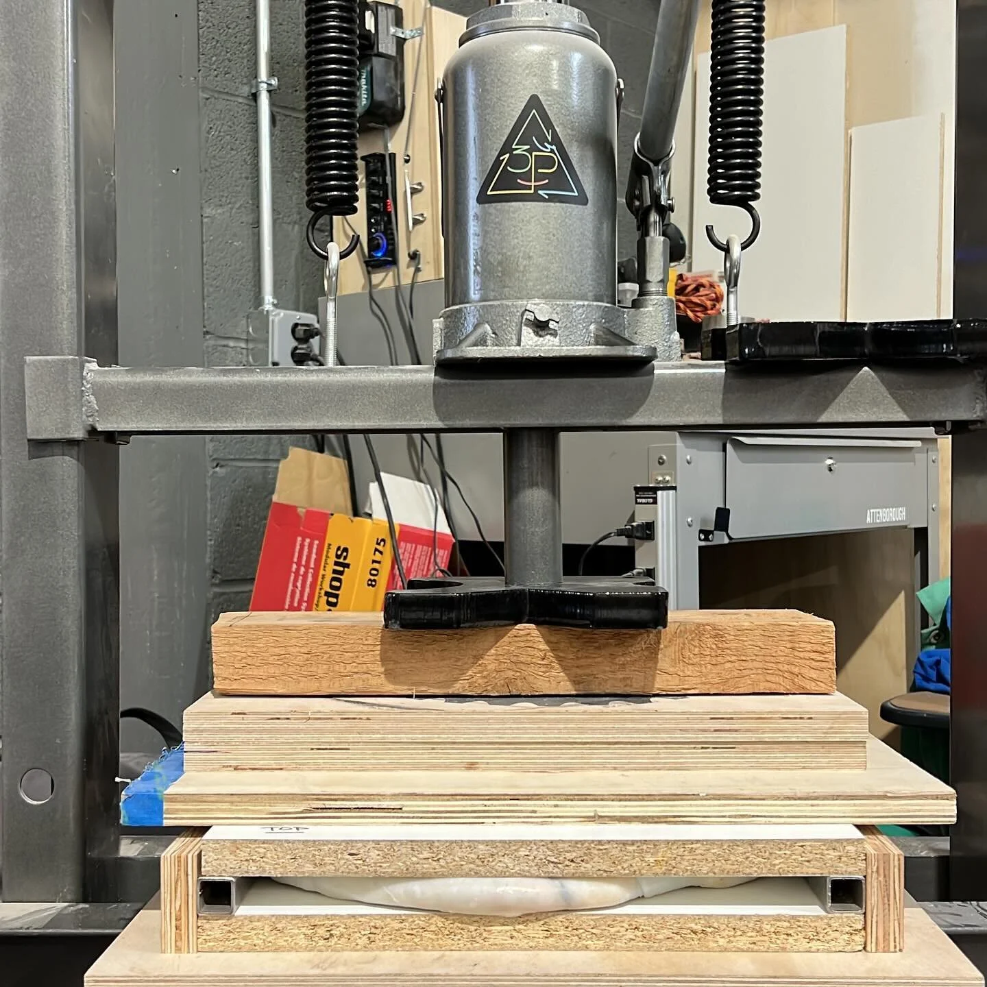 Trying something new&hellip; making some raw material to do something else with&hellip; eventually we&rsquo;ll be making cutting boards I think! Still fiddling with our beer tasing trays too.