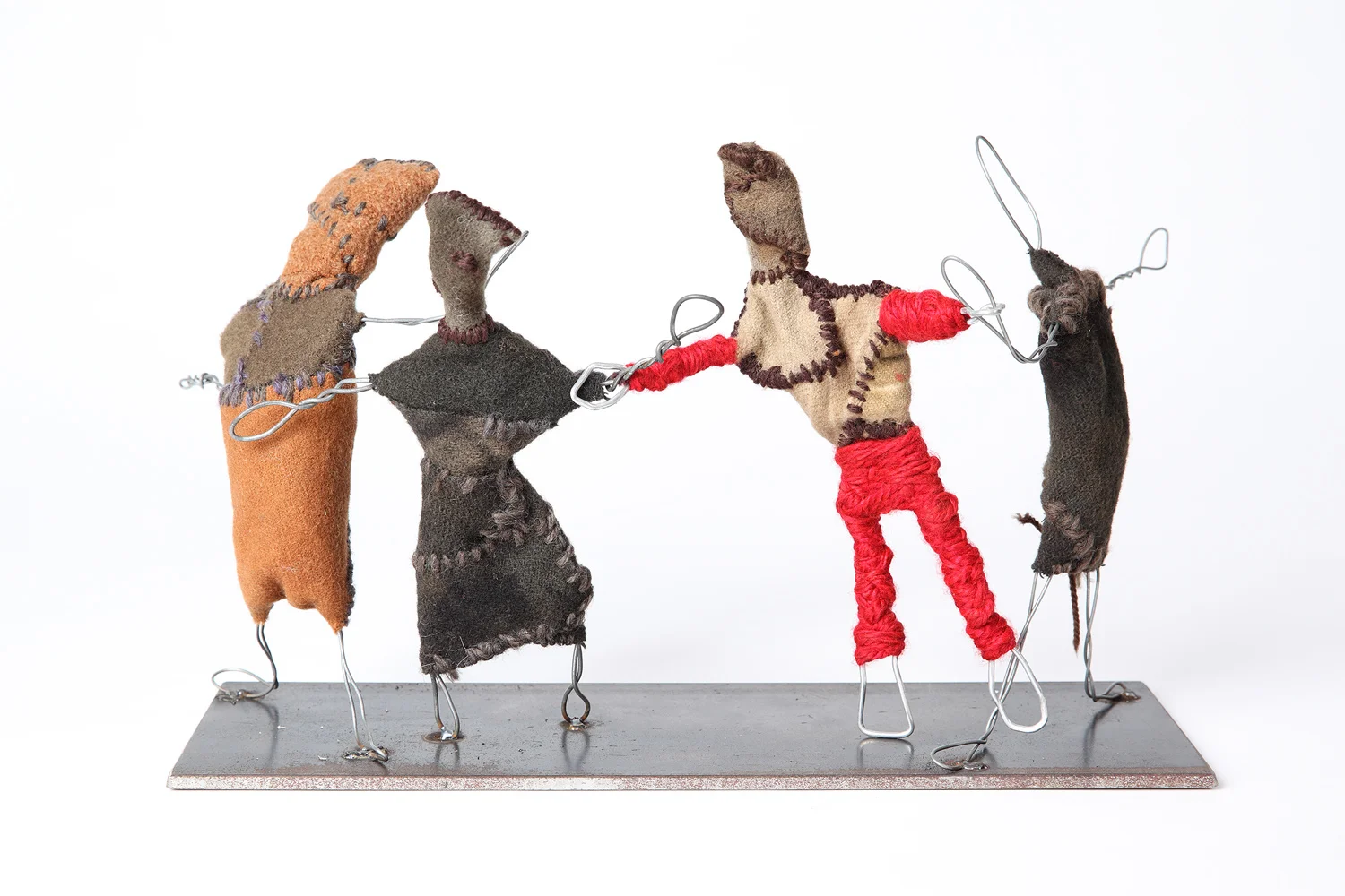 Wire Dolls, One in Red