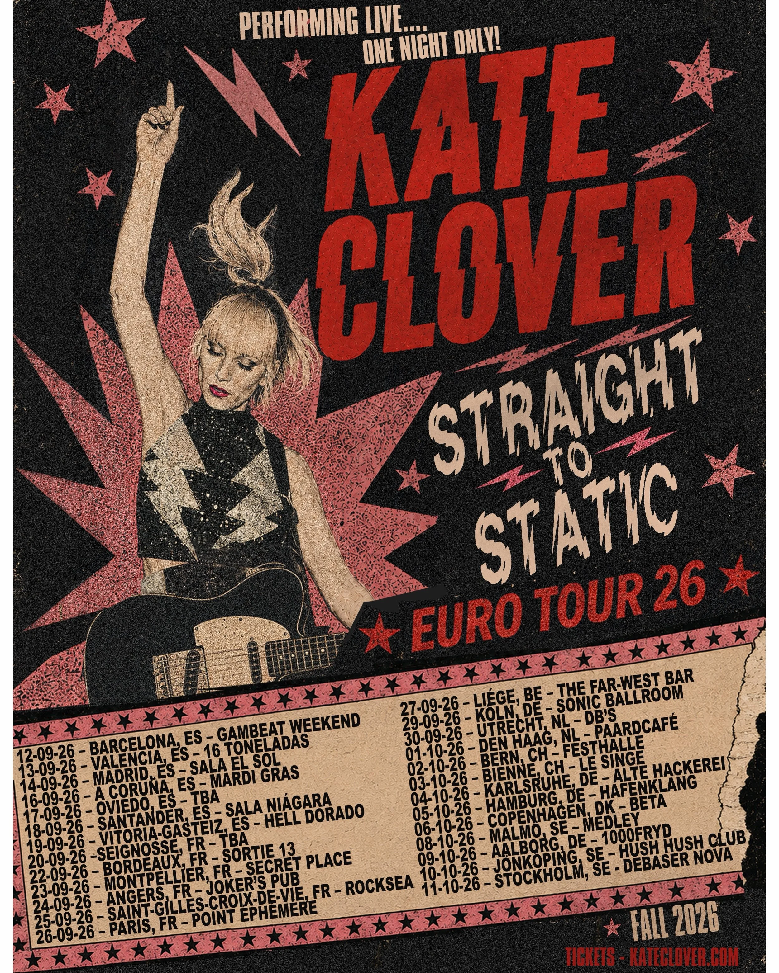 ⚡️Straight to Static: European Fall Tour 2026 ⚡️
We&rsquo;re Crossing the Atlantic to ruin our sleep schedule and enrich your musical experience. Prepare yourself for loud nights, blurry mornings, and enough feedback to communicate in every language.