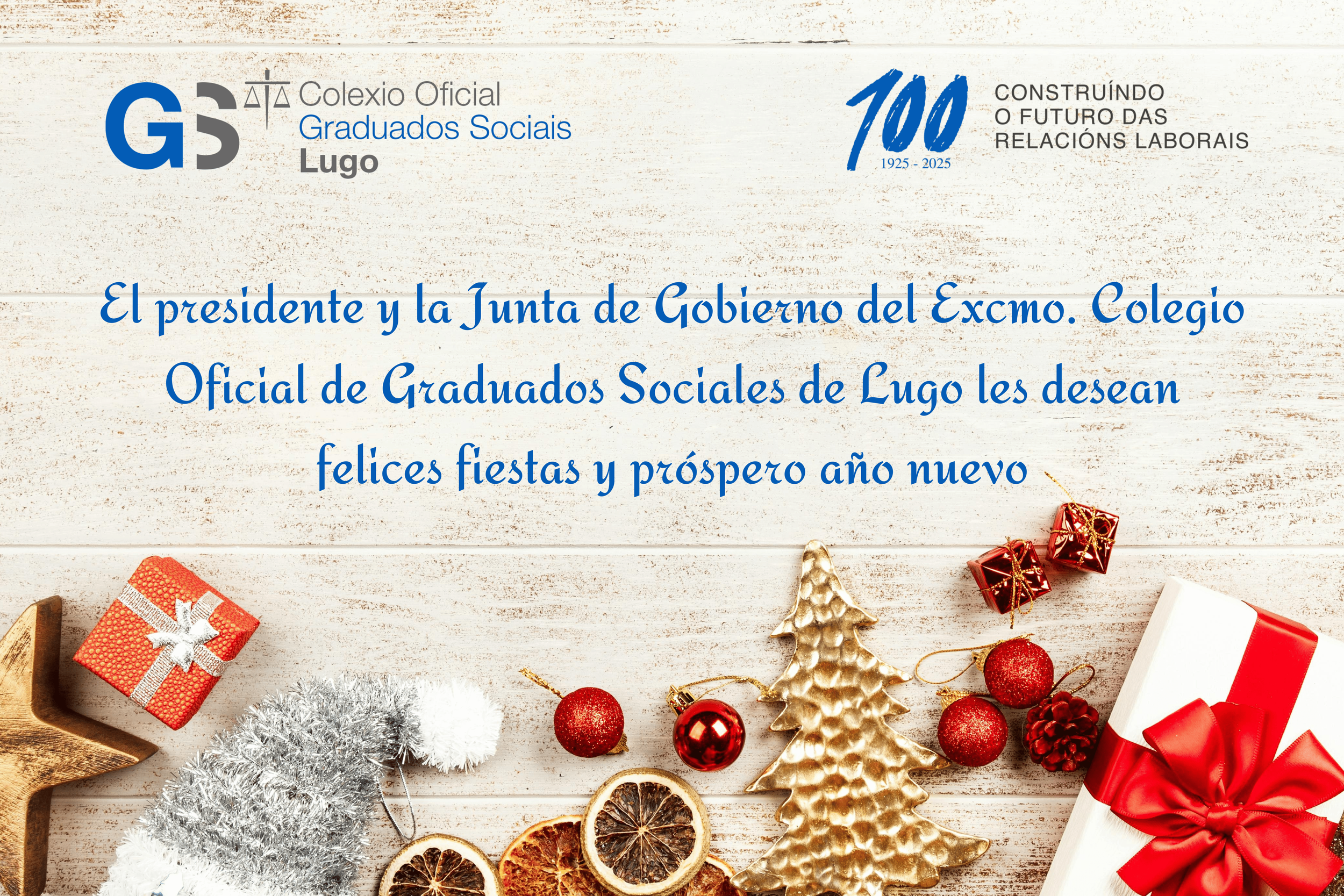 BOAS FESTAS E FELIZ ANINOVO 2025! ¡FELICES FIESTAS Y FELIZ AÑO NUEVO 2025! 