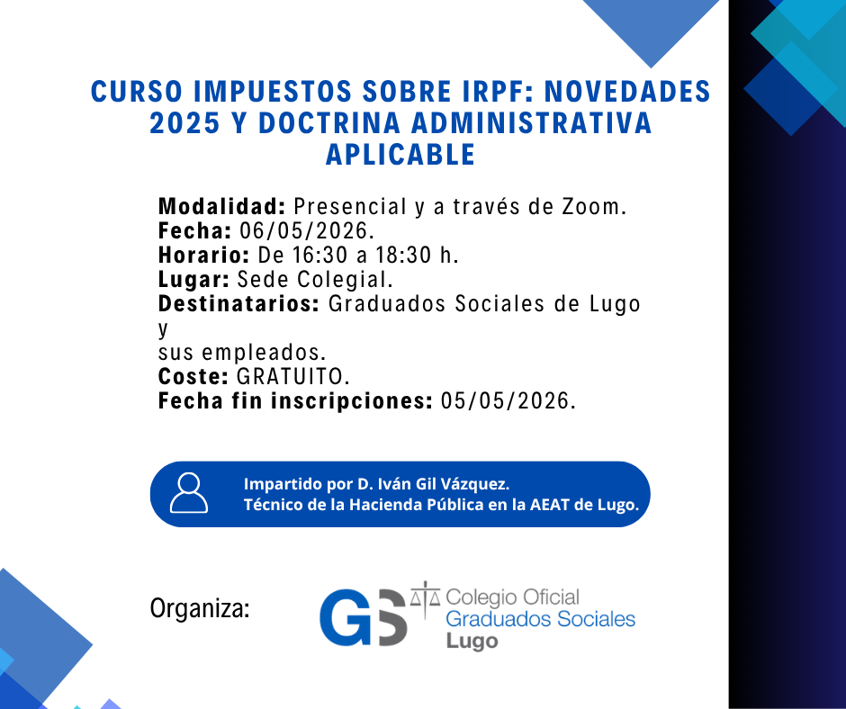 INSCRIPCIÓN CURSO RENTA 2025