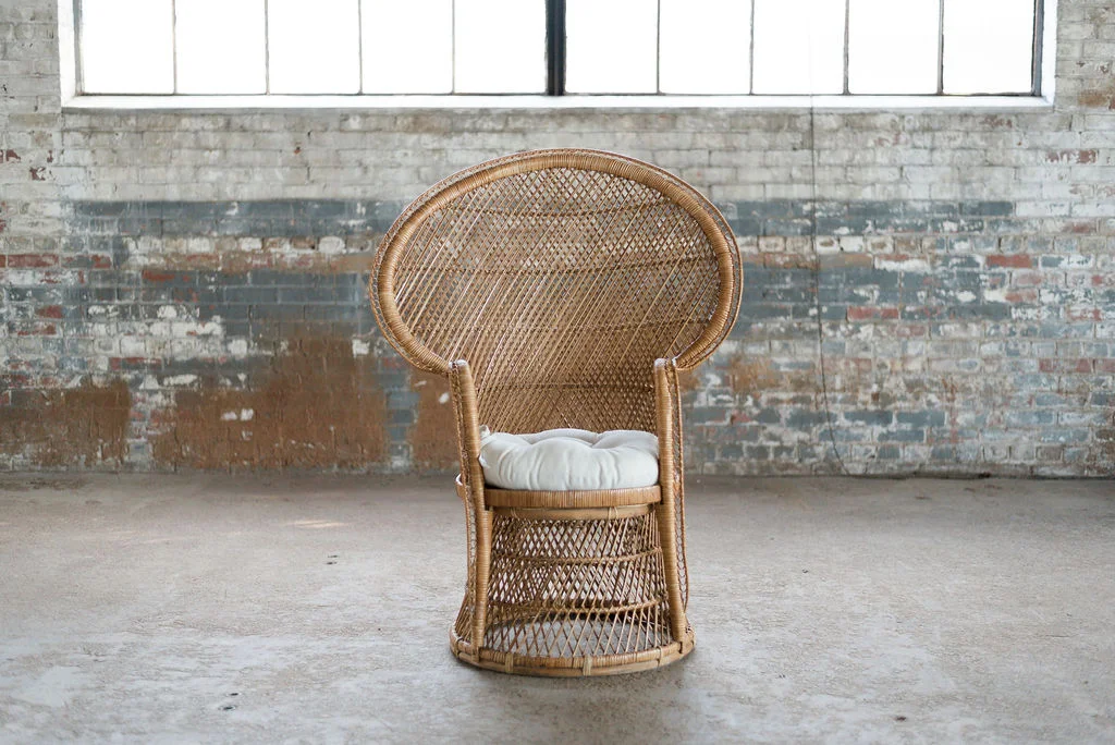 Boho Princess - Wicker Peacock Chair