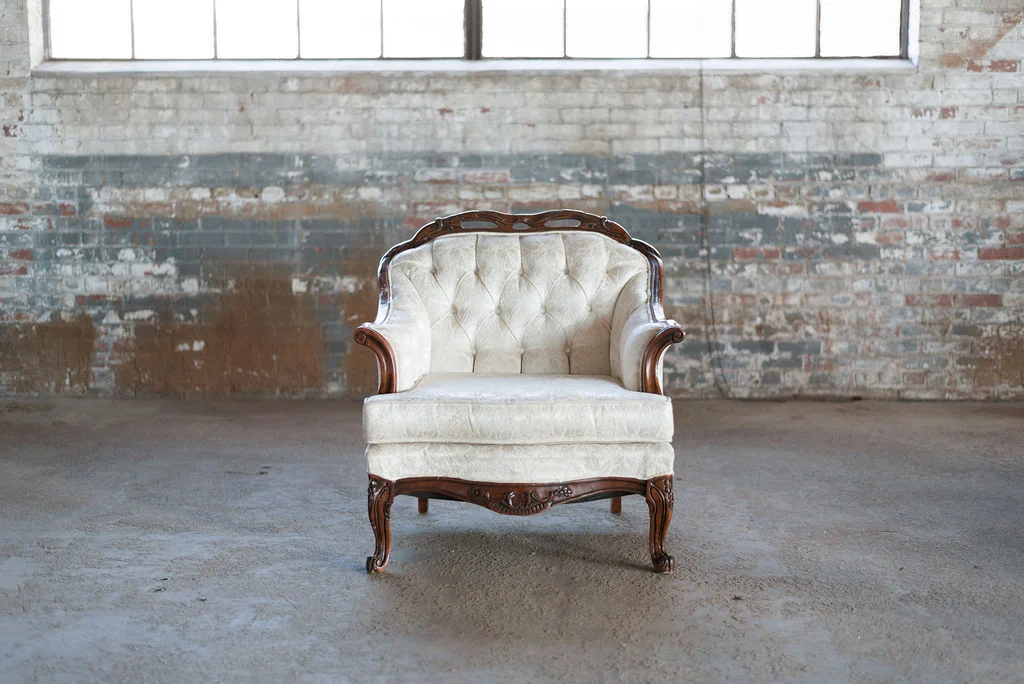 Lindsay Armchair in Ivory Tuft