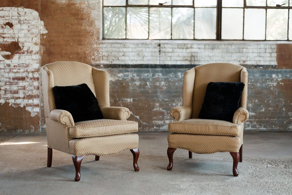 The Carmines - Armchair/Wingback Chair in Gold