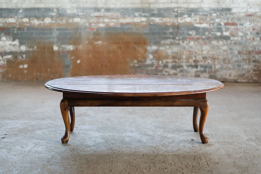 Queen Anne Coffee Table - Vintage Wood